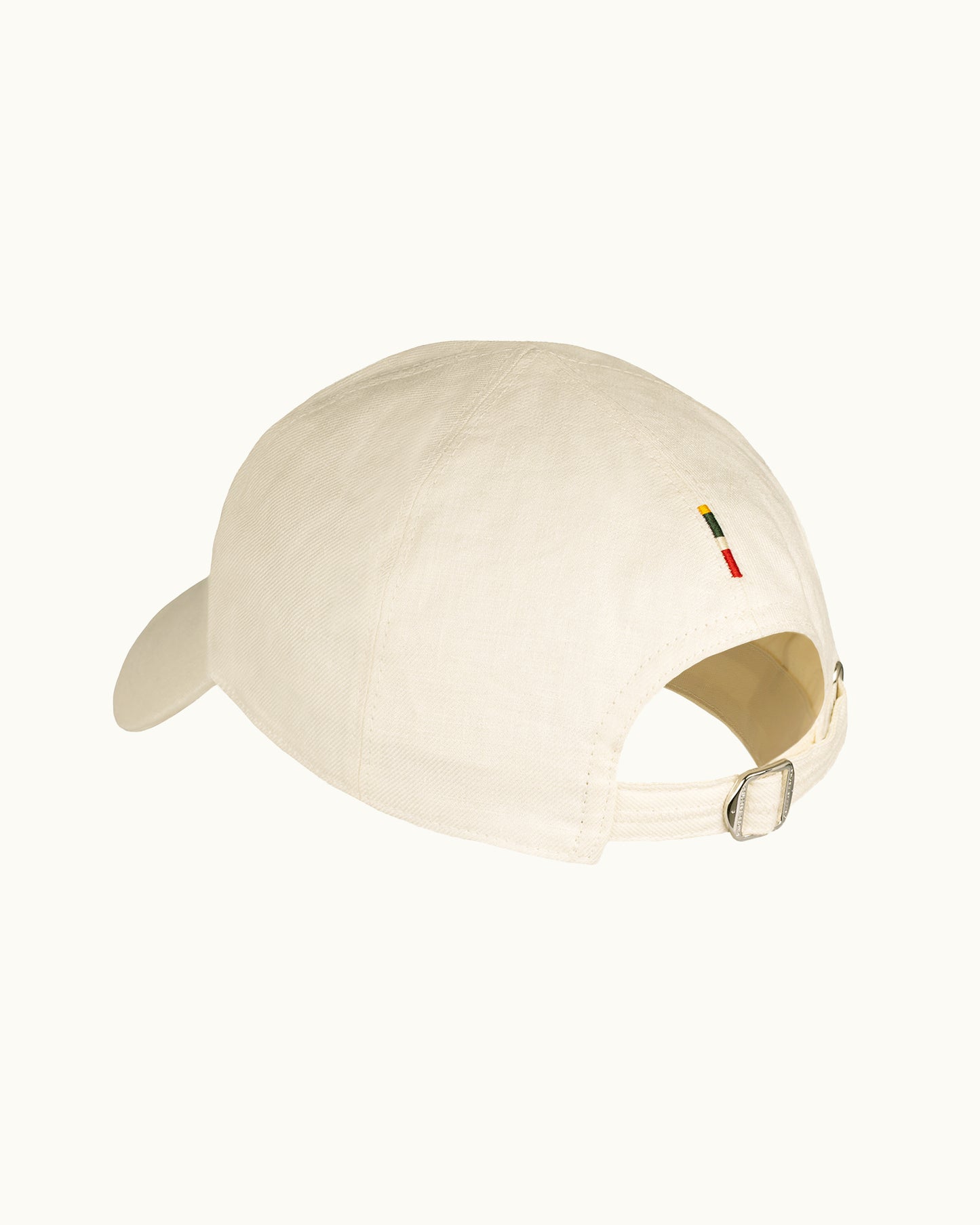 Light beige baseball cap on a white background