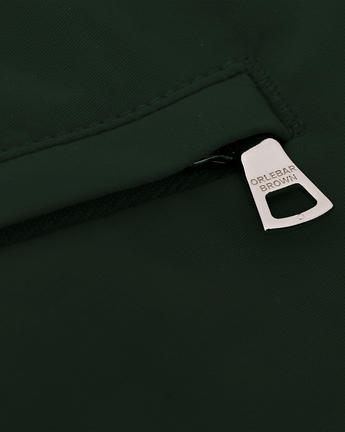 Bulldog - Mid-Length Swim Short In Amazonian Green Detail Zip