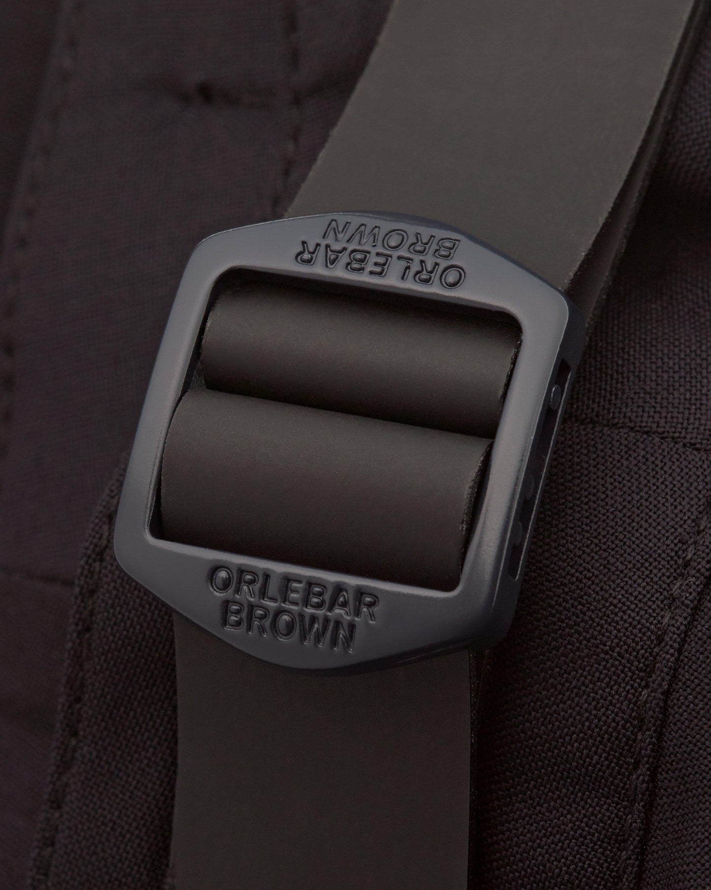 Bulldog Bonded - Mens Mid-Length Bonded Merino Swim Shorts In Night Iris Blue Buckle Detail View