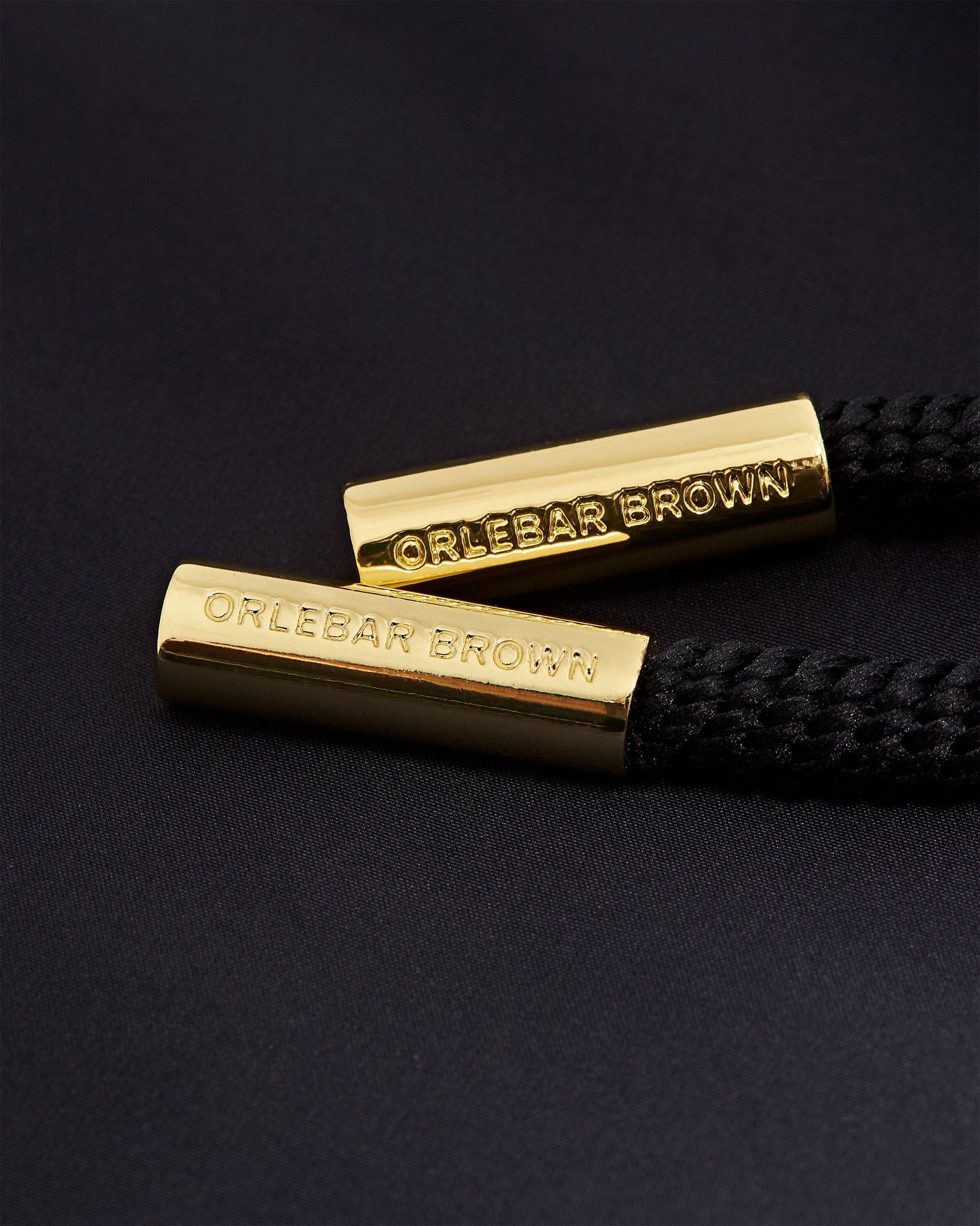 Bulldog Drawcord - Mens Mid-Length Drawcord Swim Shorts In Night Iris Blue Detail View