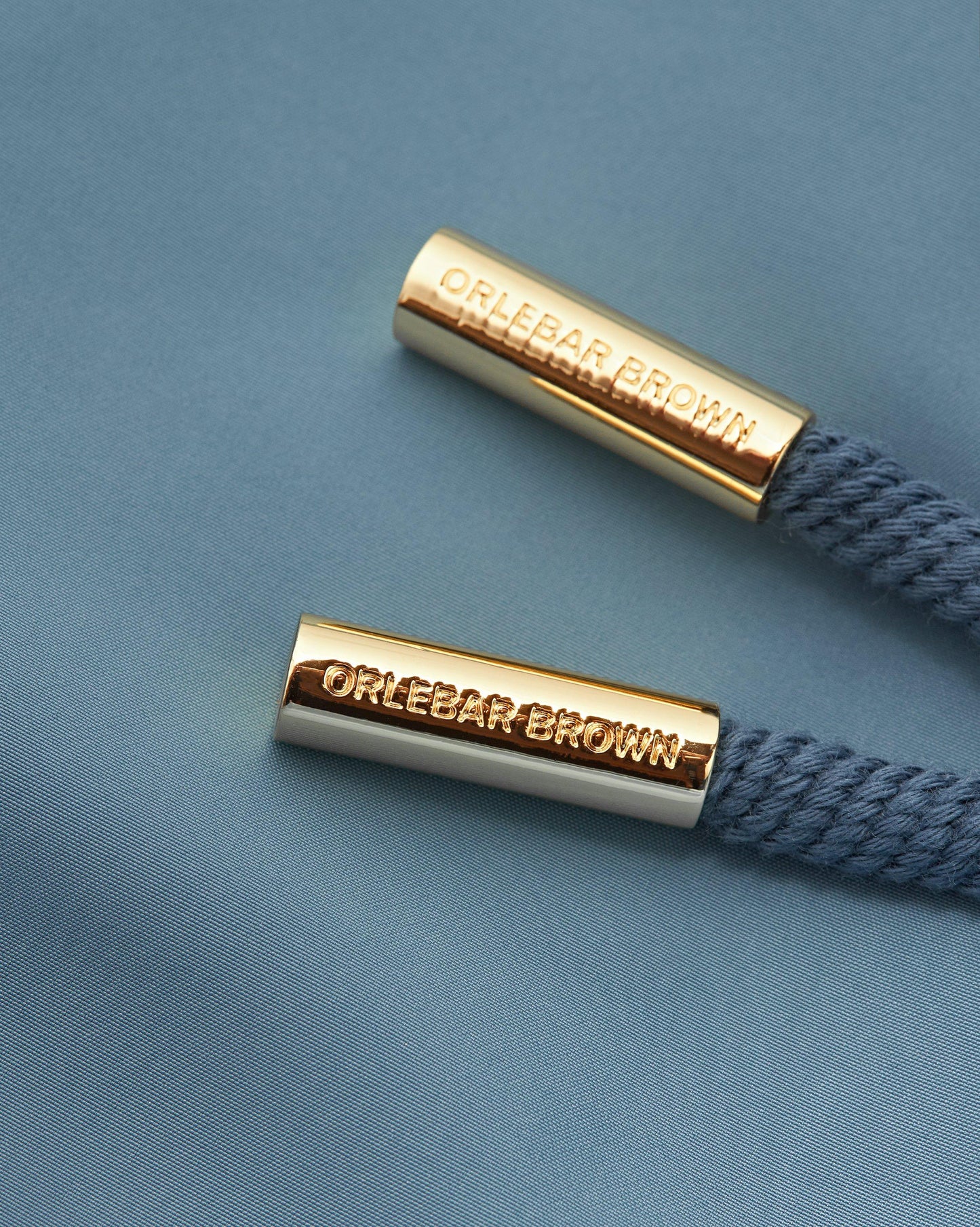 Bulldog Drawcord - Mens Wish Blue Mid-Length Drawcord Swim Shorts Detail View