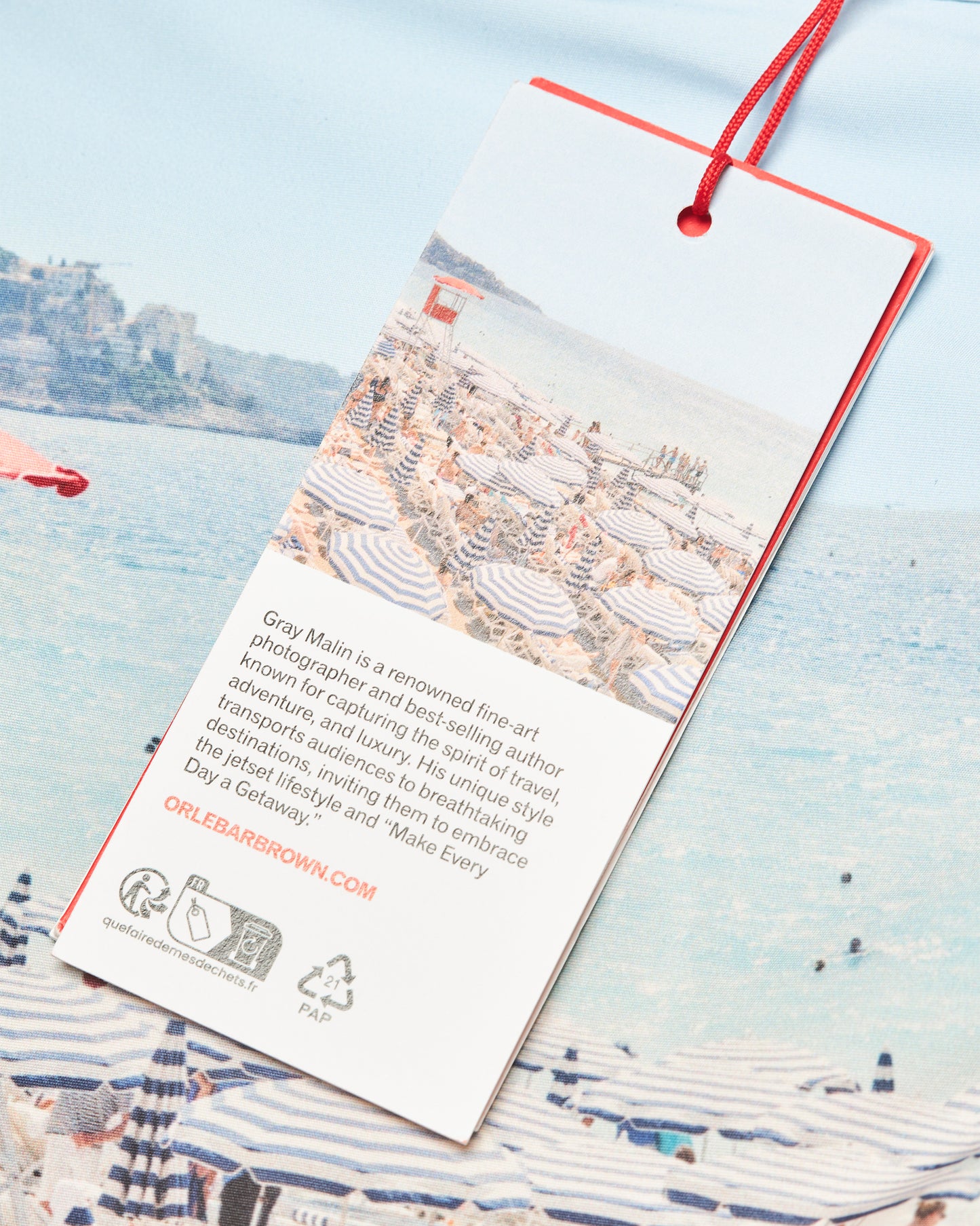 Bulldog - Bulldog Gray Malin Côte d'Azur Mid-Length Swim Shorts