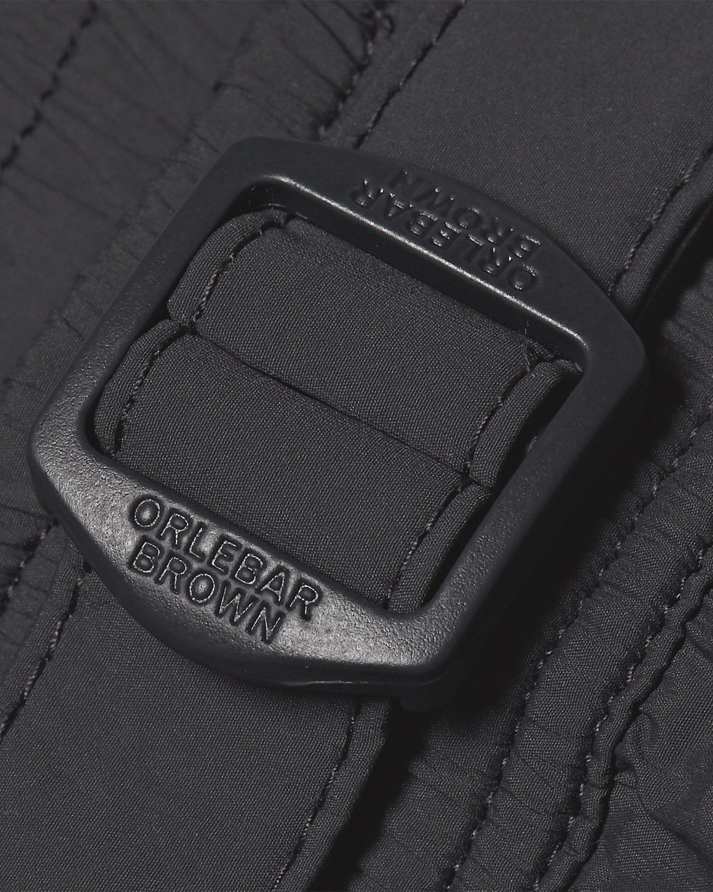 Bulldog Sport - Mens Ebony Sport Swim Shorts Buckle Detail View