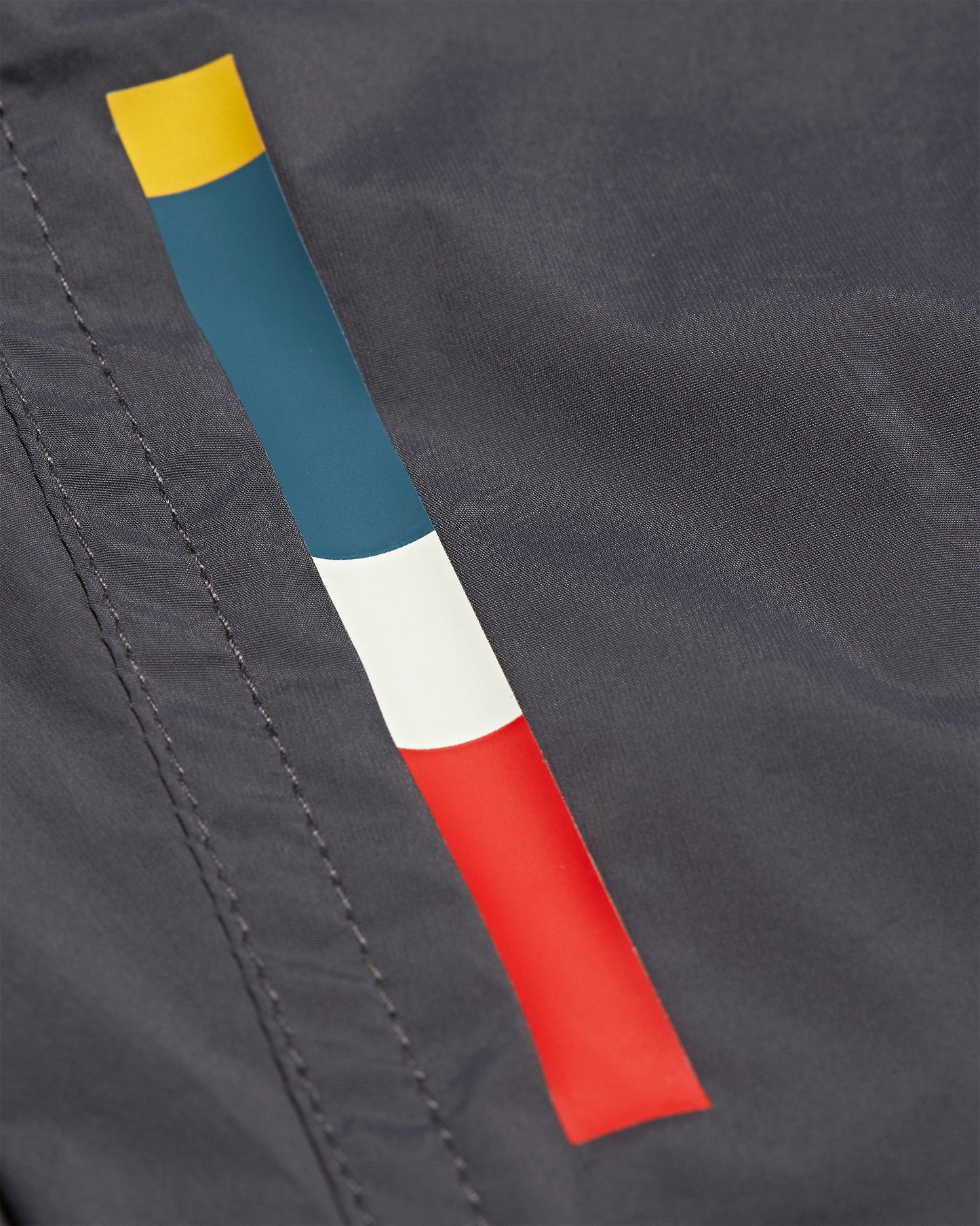 Bulldog Sport - Mens Mid-Length Swim Shorts In Piranha Grey Detail View