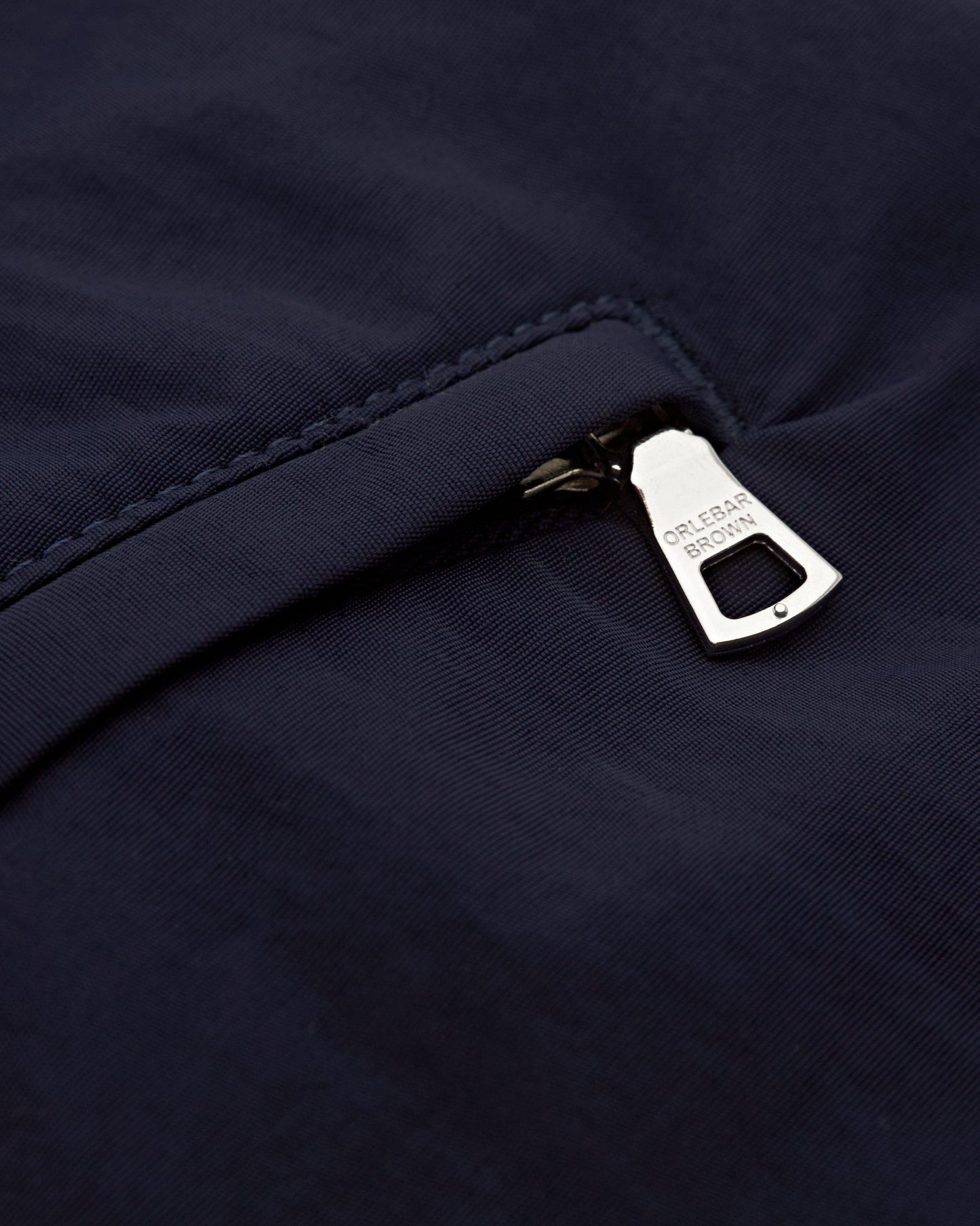 Bulldog - Mens Midnight Navy/Tidal Tape Stripe Mid-Length Swim Shorts Zip Detail