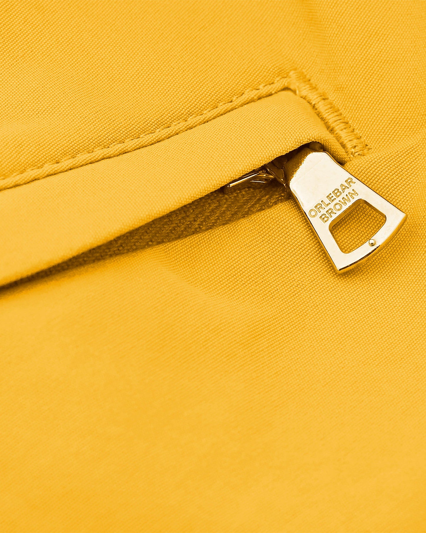 Bulldog - Mens Mid-Length Swim Short In Yellow Blaze Zip Detail