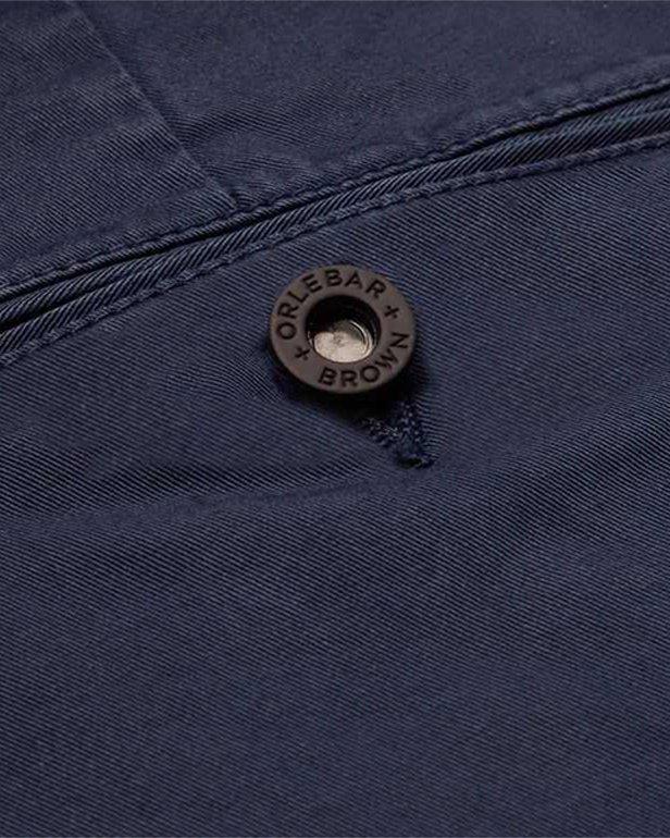 Campbell - Mens Navy Slim Fit Stretch Chinos Detail View