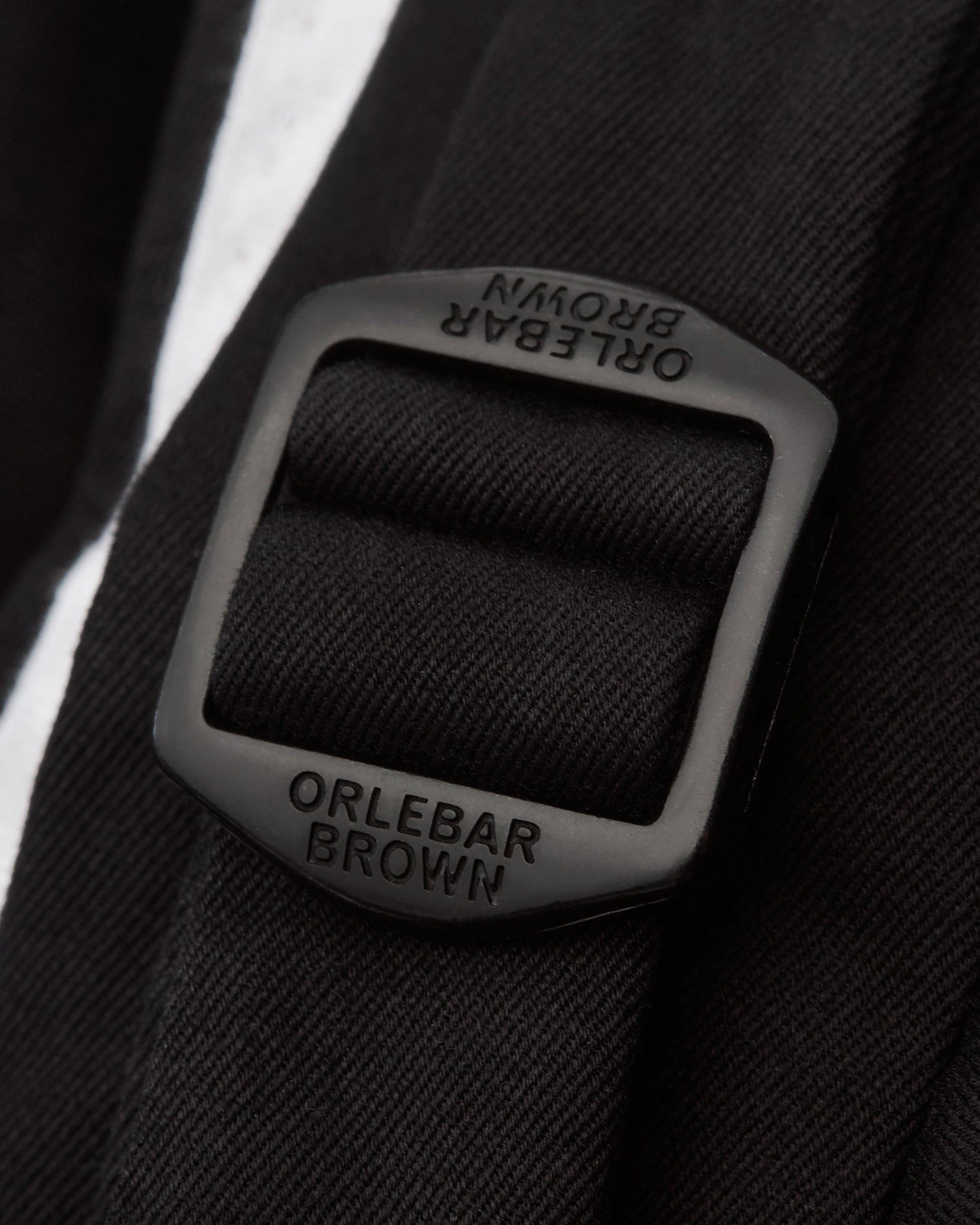 Carsyn Cashmere - Black Slim Fit Tapered Cotton-Cashmere Trousers Detail Buckle