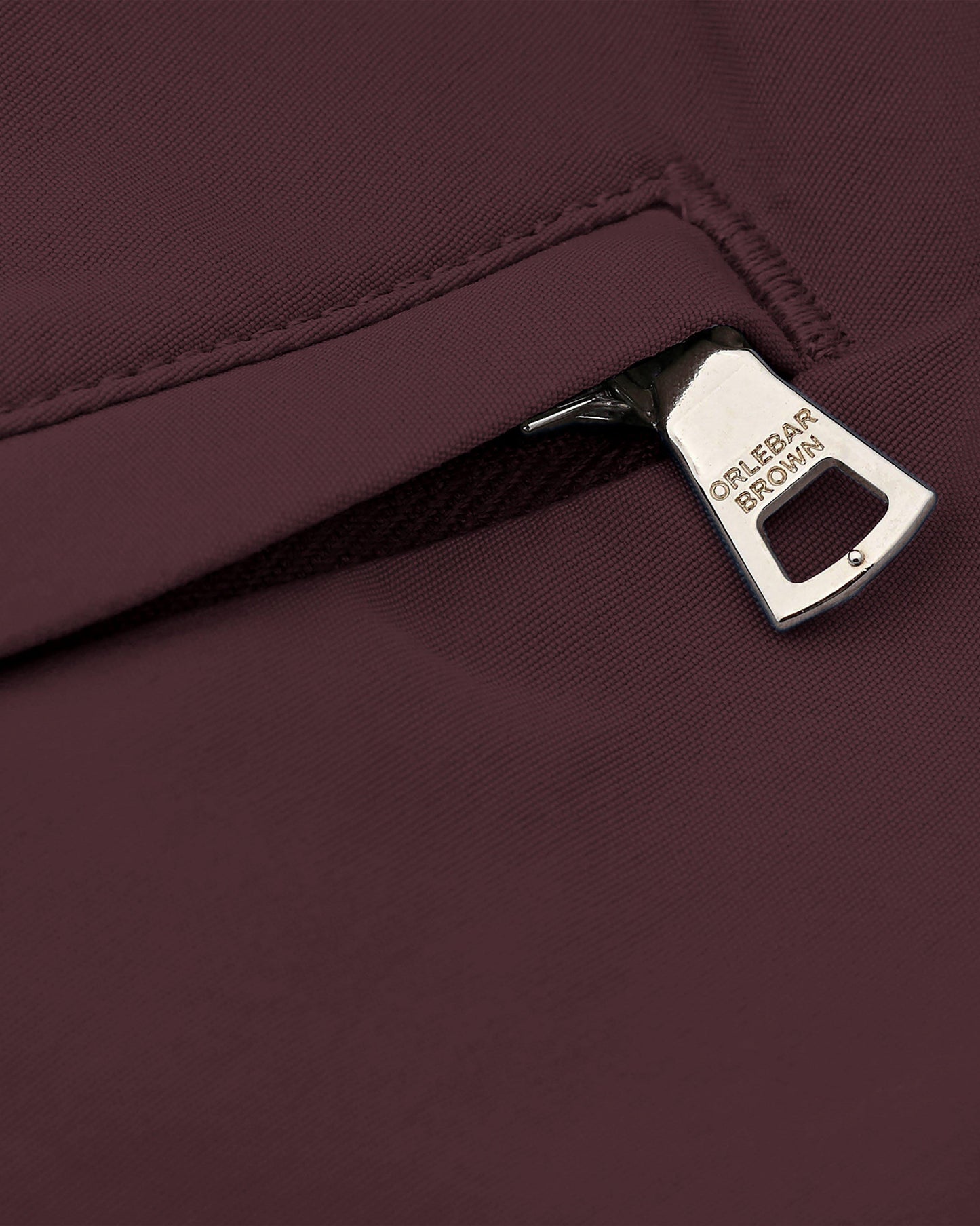 Dane - Longer-Length Swim Shorts In Damson Detail Zip