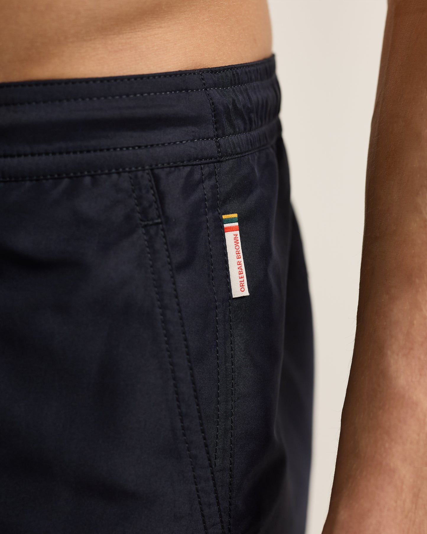 Dane Drawcord - Longest-Length Drawcord Swim Shorts In Night Iris Detail 2