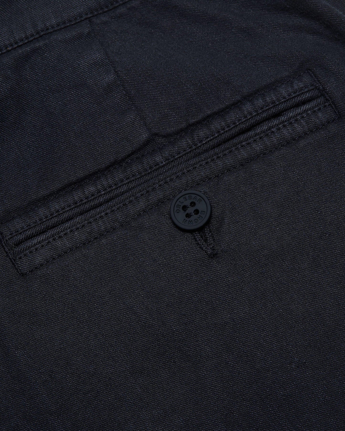 Dane Garment Dye - Longer-Length Garment Dye Linen-Blend Shorts in Night Iris Detail Ott