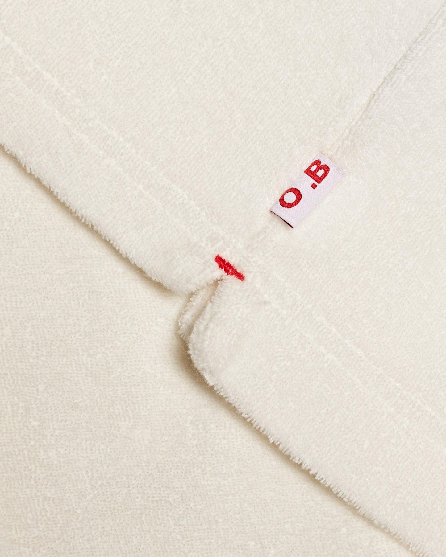 Digby Towelling - Childrens Kids' White Towelling Resort Polo Shirt Logo Detail View