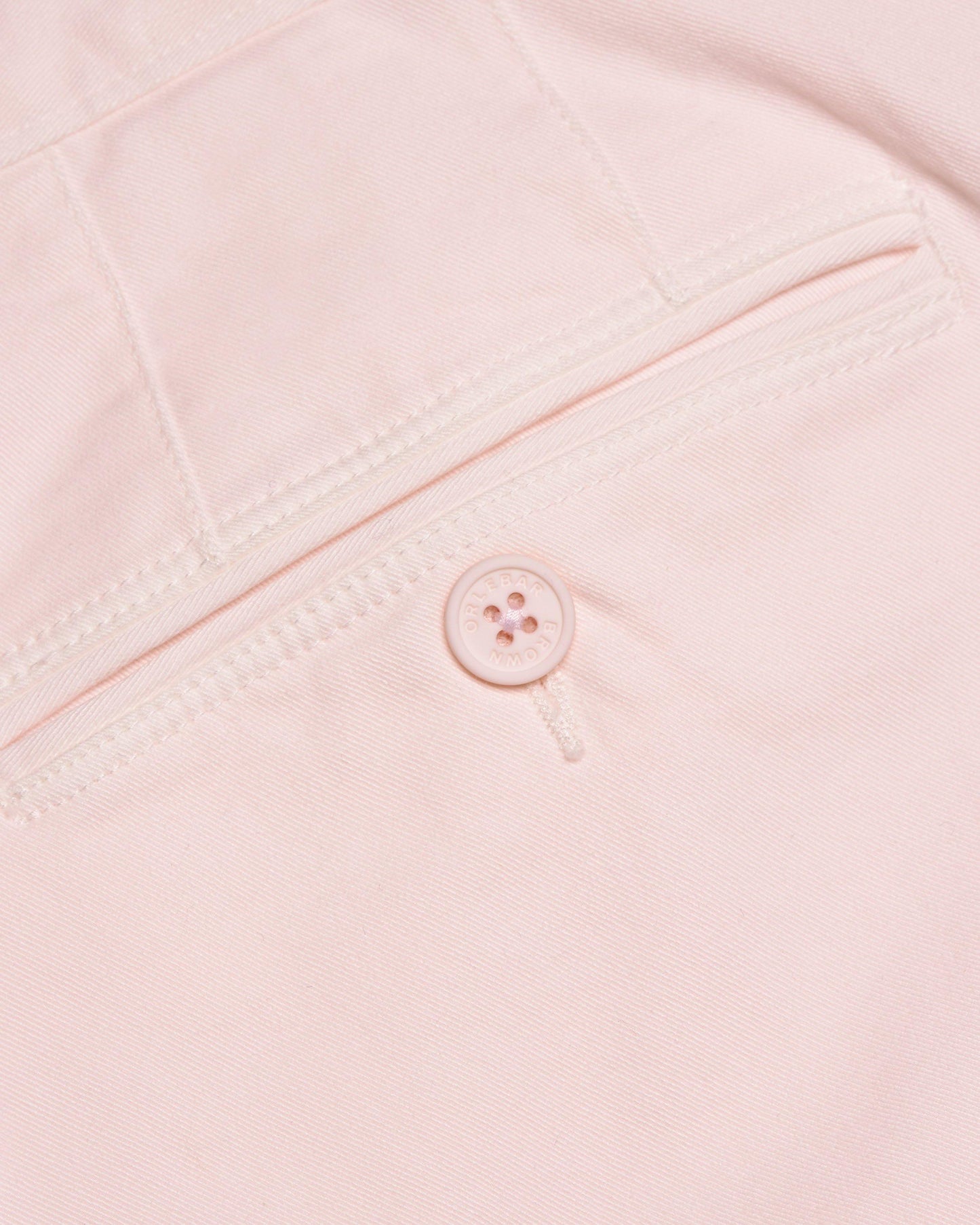 Fallon Stretch-Cotton - Mens Rose Tailored Fit Stretch-Cotton Chinos Detail View
