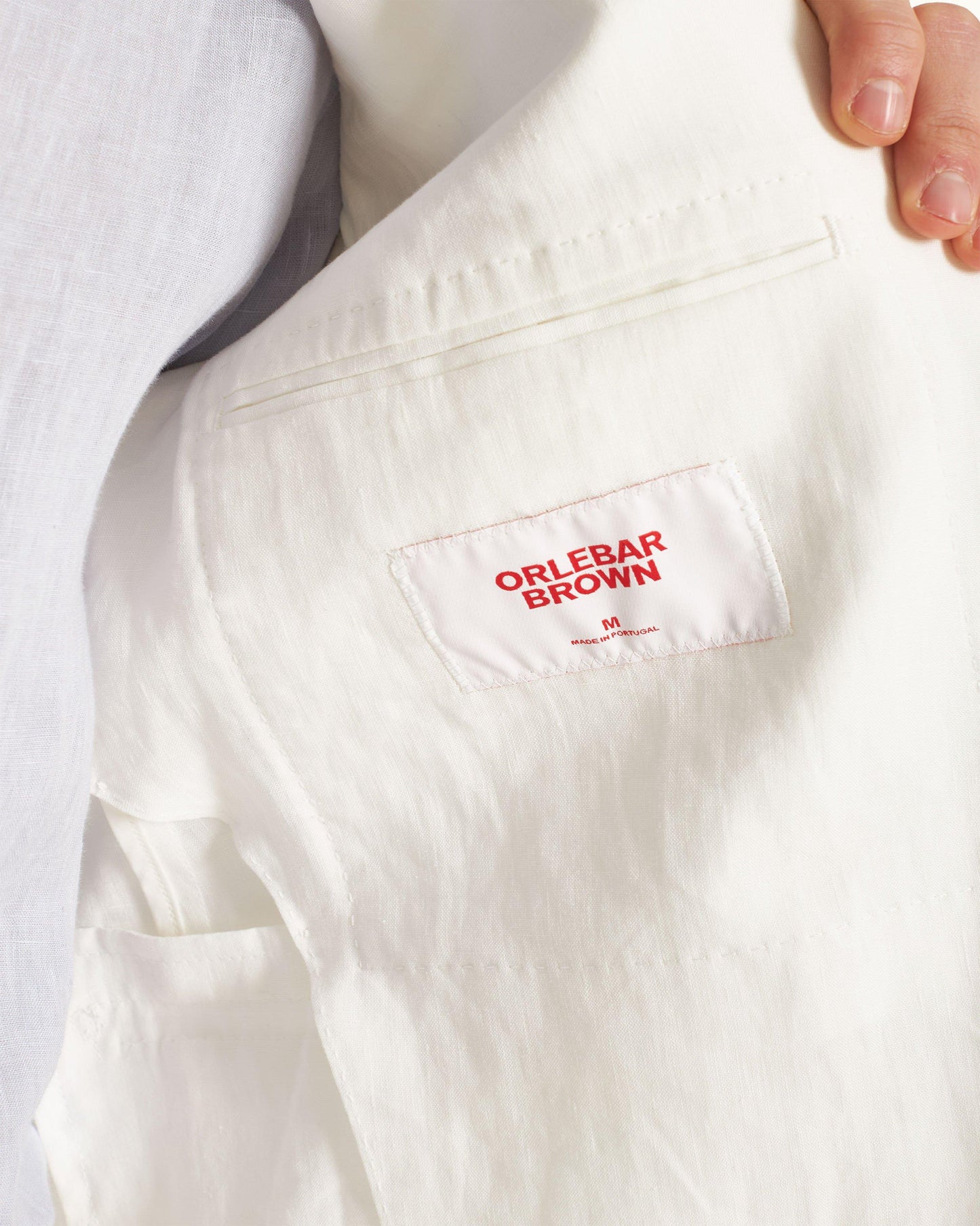 Garret - Thasos Beach Tailored Fit Two-Button Unstructured Linen-Cotton Blazer Detail Other