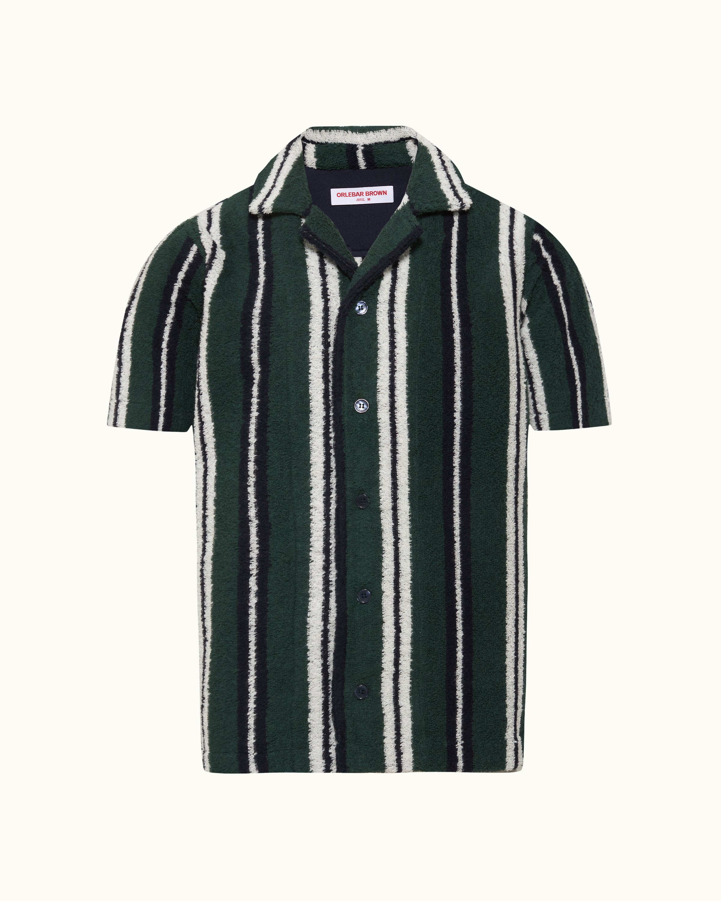 Volcom Newbar Chemise boutonnée à manches courtes pour homme Motif rayures