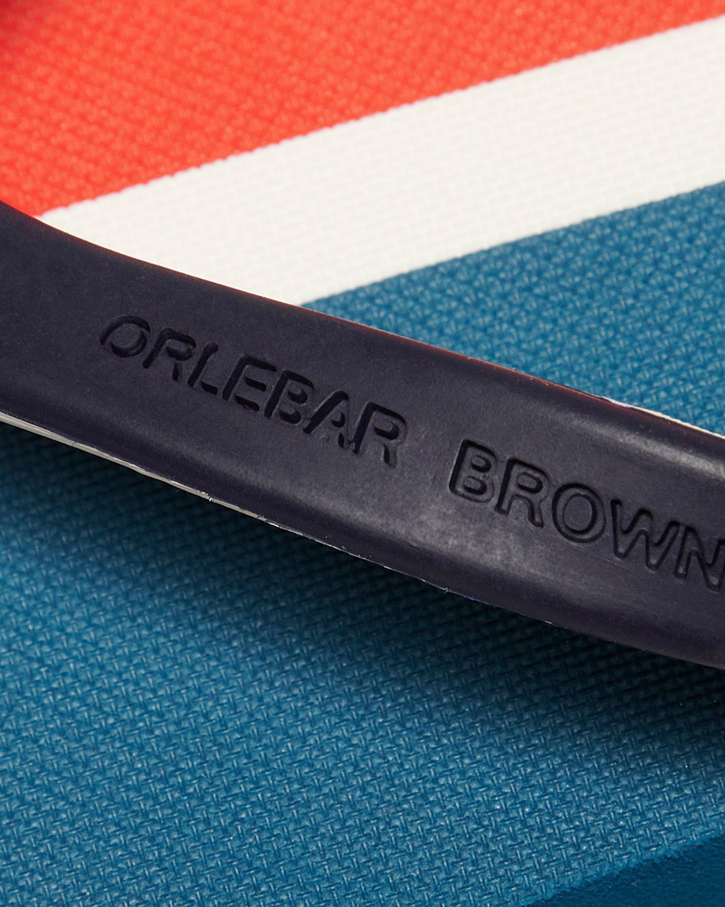 Haston Stripe - Navy/White Sand O.B Stripe Flip Flops Detail