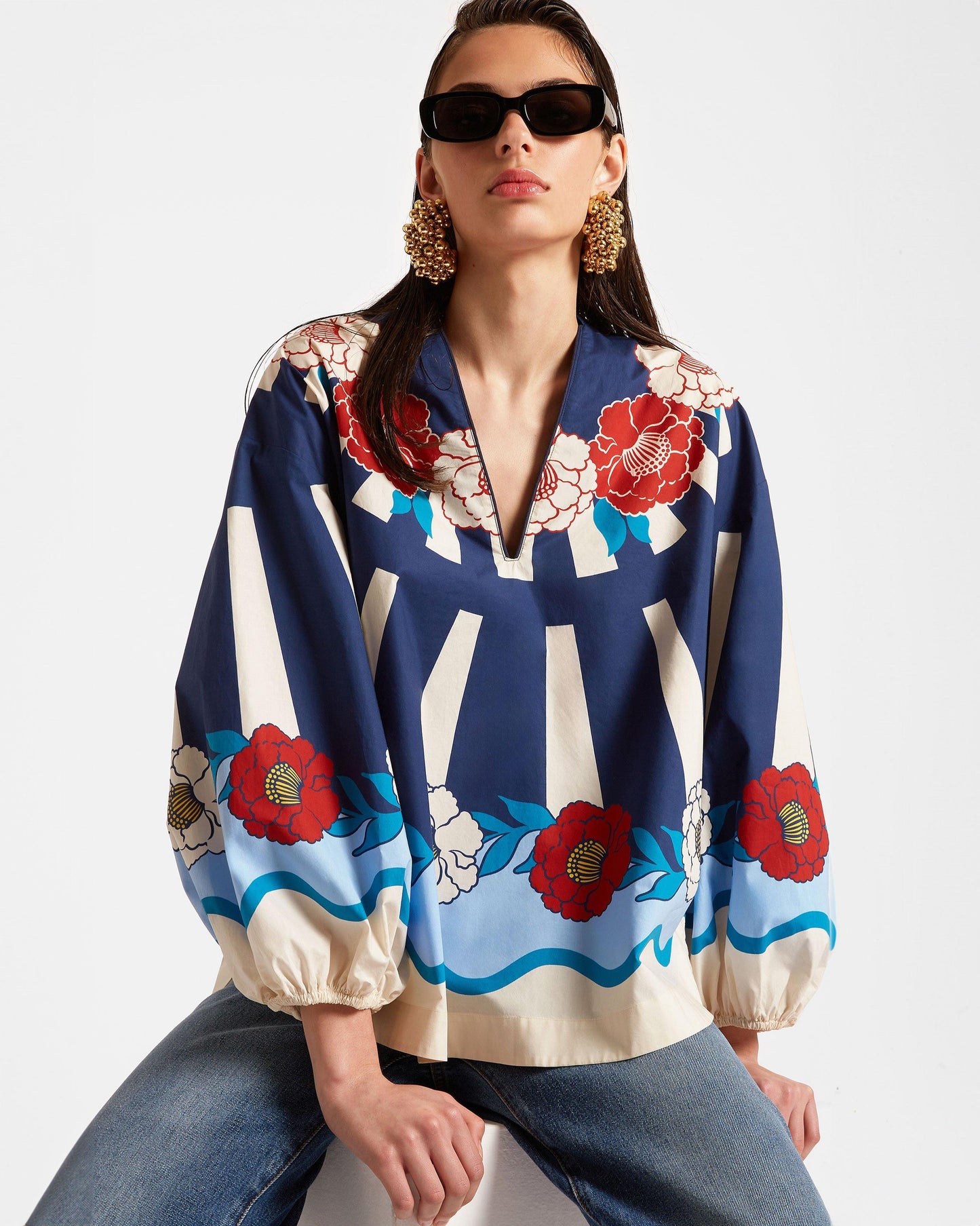 Jackie Shirt - Women's Jackie Shirt Whitsun Placée Blue Detail 1