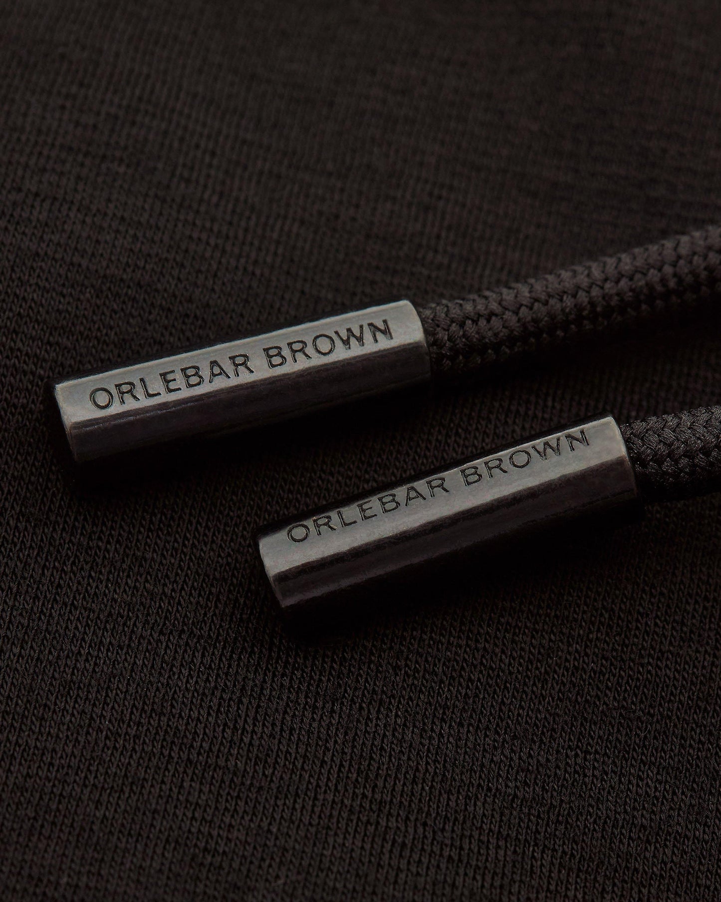 Jeryl Merino - Black Classic Fit Merino Drawcord Sweat Shorts Detail Other