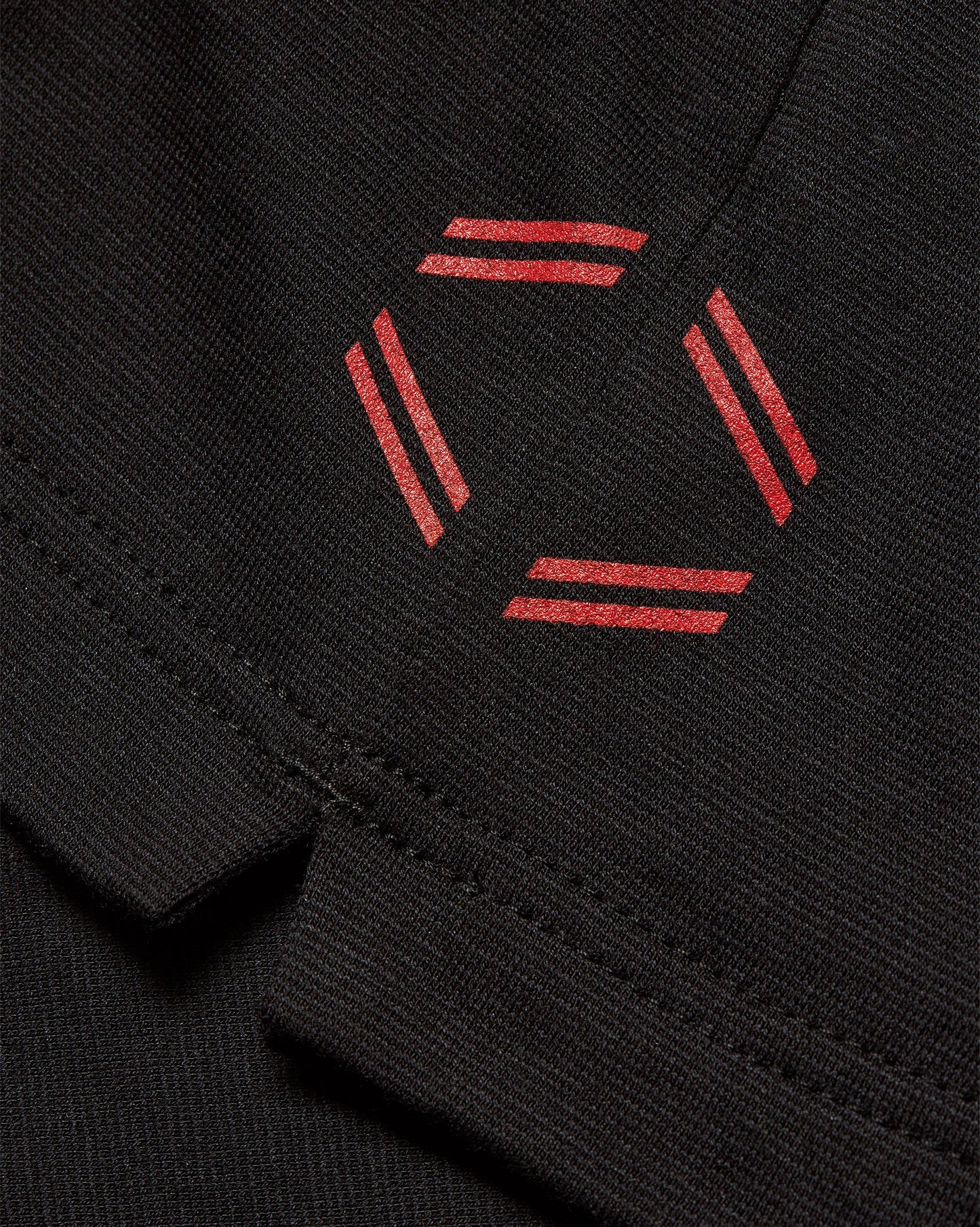 Ob Standard T - Black/Summer Red Classic Fit 'Automobili Lamborghini' Logo Print T-shirt Detail Other