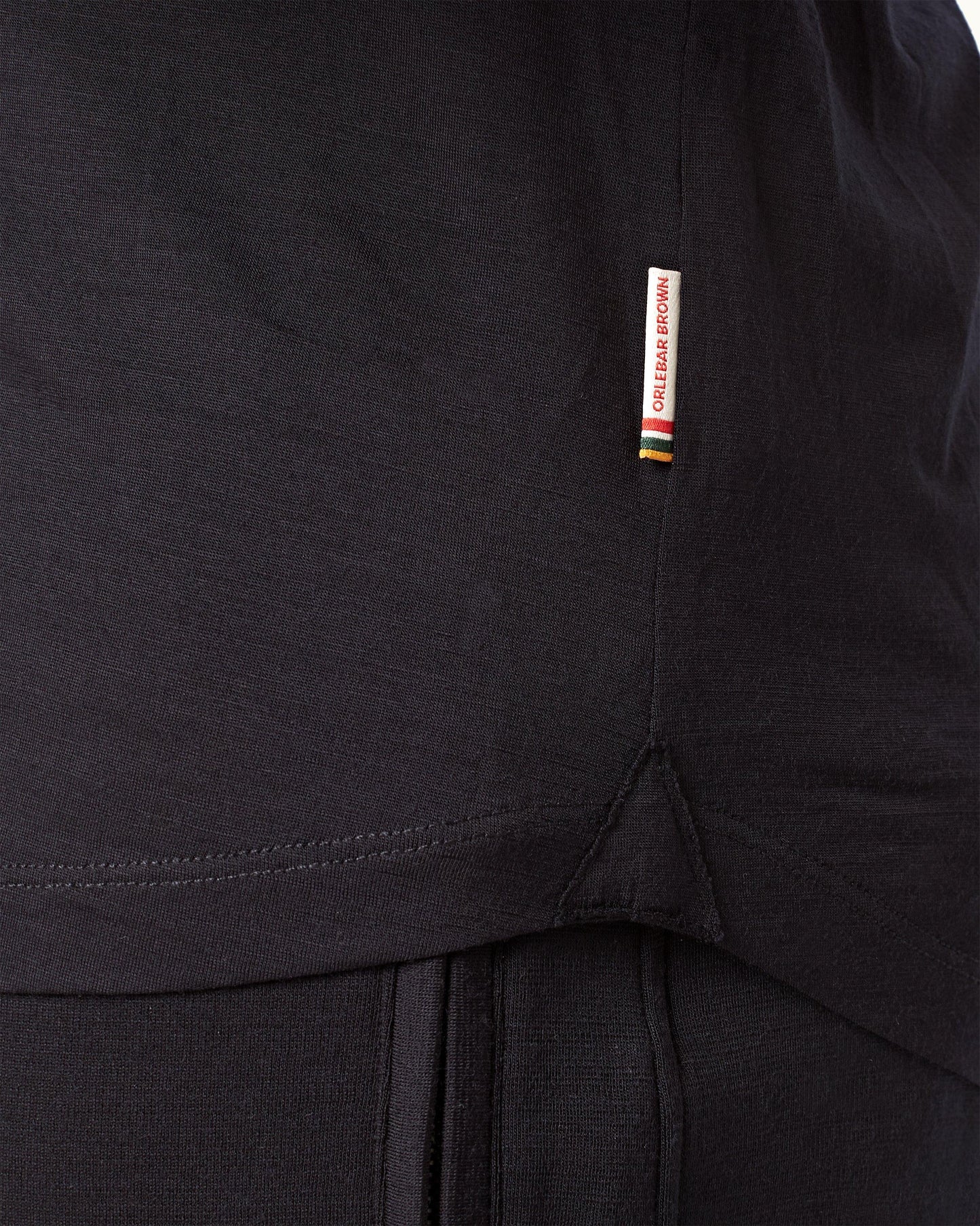 Ob-T Merino - Mens Crew Neck Long-Sleeve Merino T-Shirt In Night Iris Blue Detail 1 View