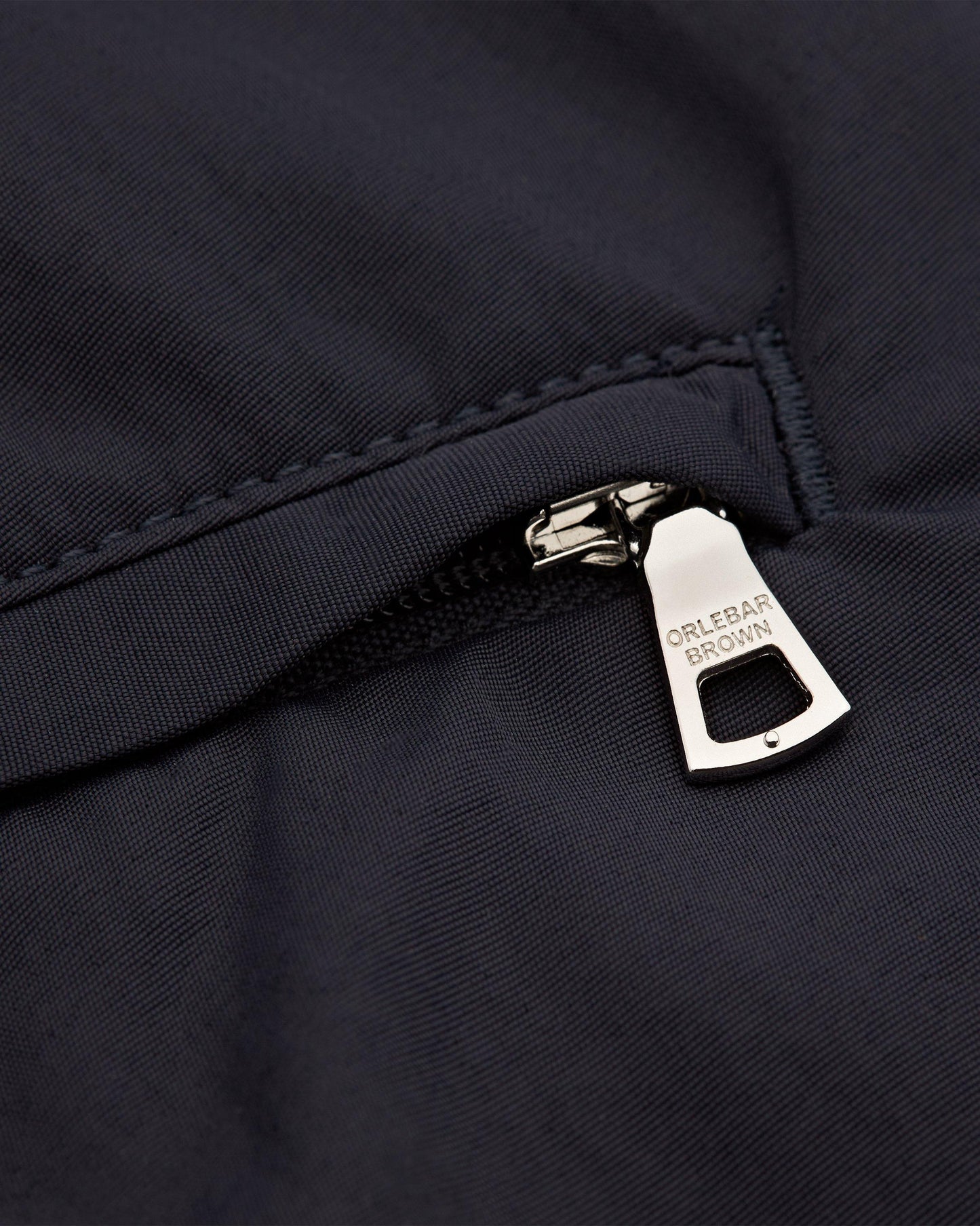 Setter - Mens Shorter-Length Concealed Ob Tape Swim Shorts In Night Iris Blue Zip Detail