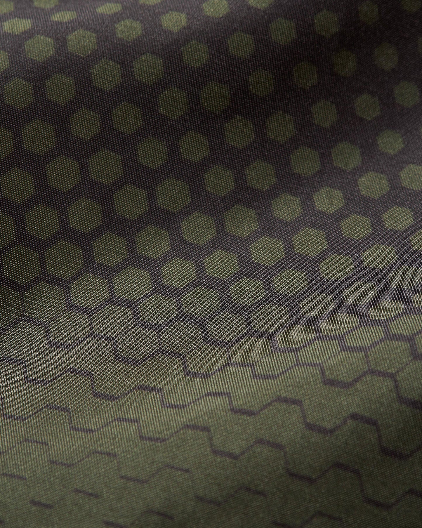 Setter - Automobili Lamborghini Verde Turbine Degrade Hexagon Print Shorter-Length Swim Shorts Detail Other