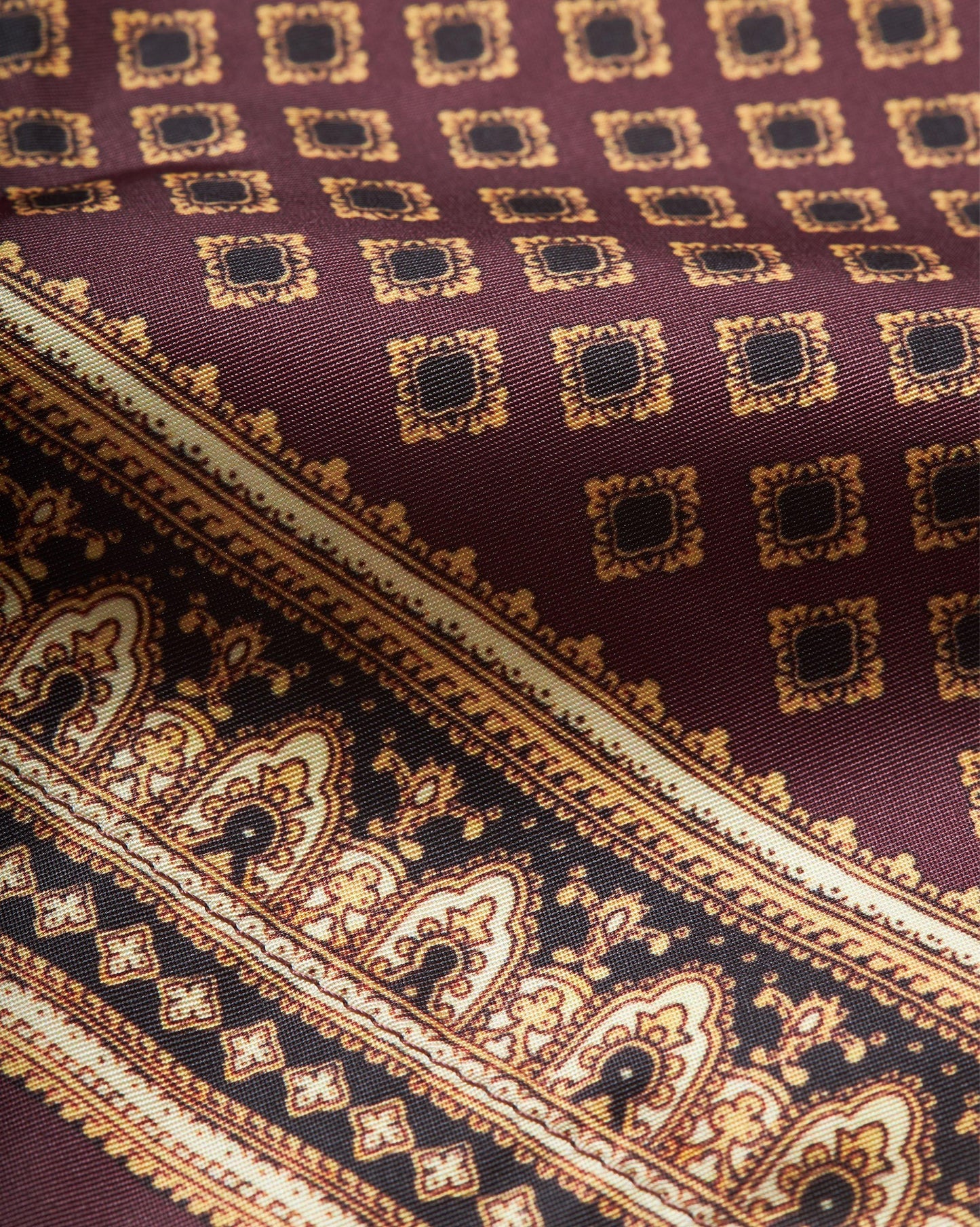 Setter - Copper Red Solmio Print Shorter-Length Swim Shorts Detail Ott