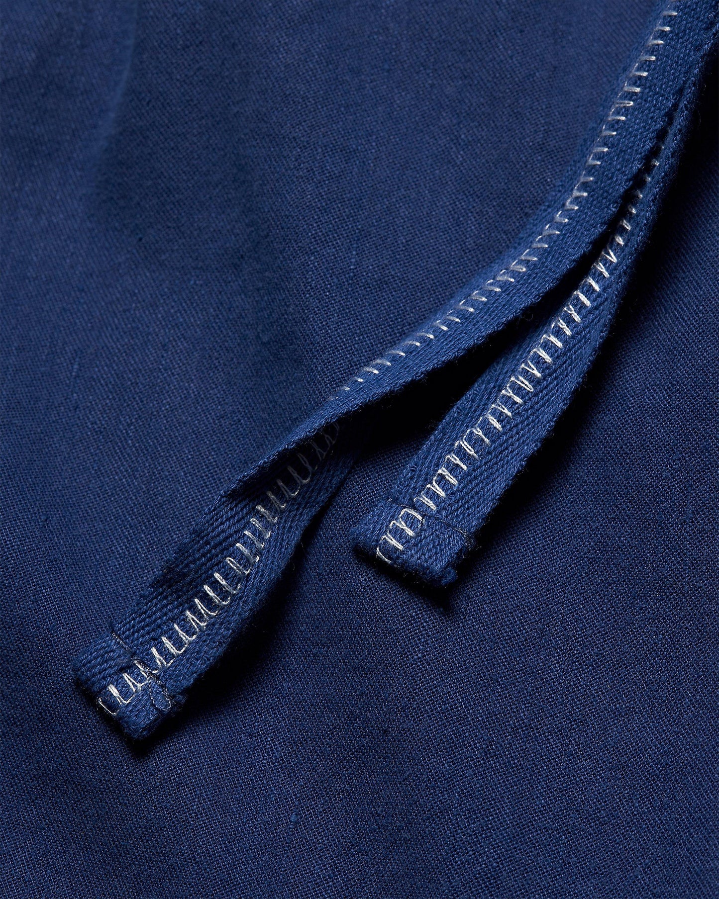 Sonoran - Mens Lagoon Blue Ladder Stitch Relaxed Fit Garment-Dyed Trousers Detail 2 View