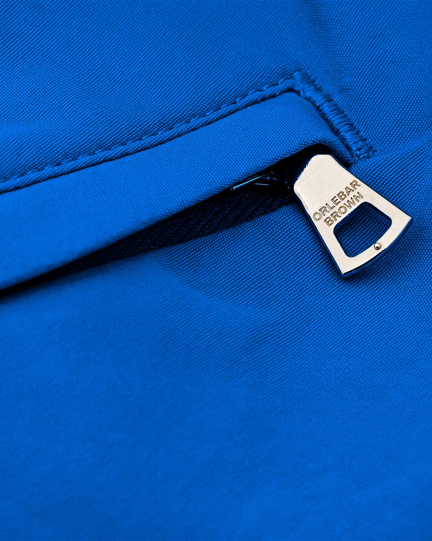 Springer - Our Shortest-Length Swim Short In Nova Blue Detail Zip