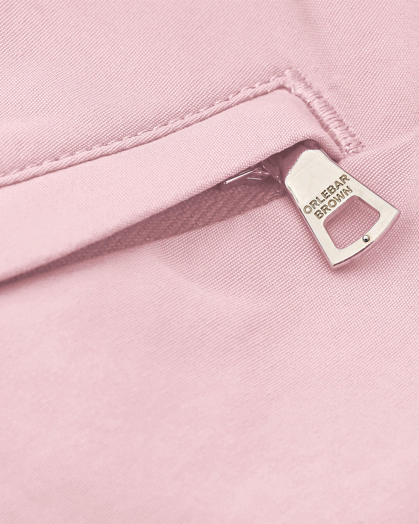 Springer - Our Shortest-Length Swim Short In Pink Sand Detail Zip