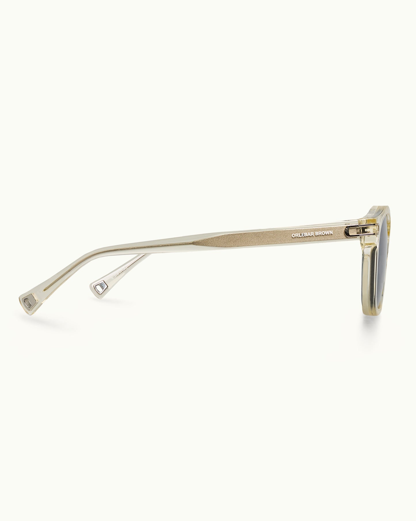 The Davey - The Davey Sunglasses in Champagne/Blue Accessory Side View