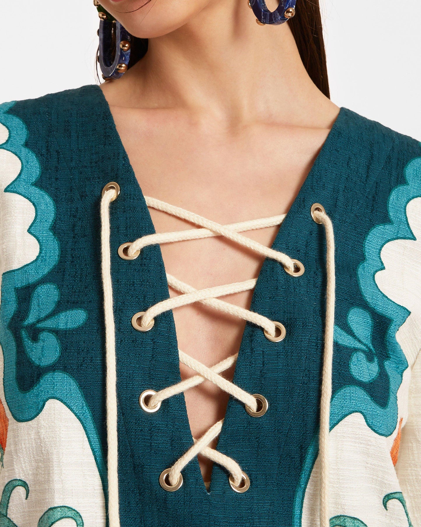 Tunic Mini - The Tunic Mini Dress Morpheus Placée Orange Detail 1