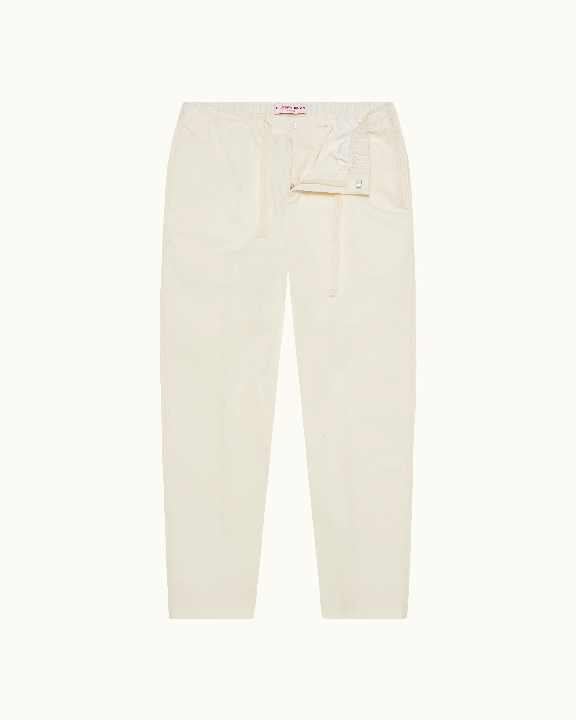 Orlebar Brown | Men's Relaxed Fit Cotton & Cashmere Trousers in