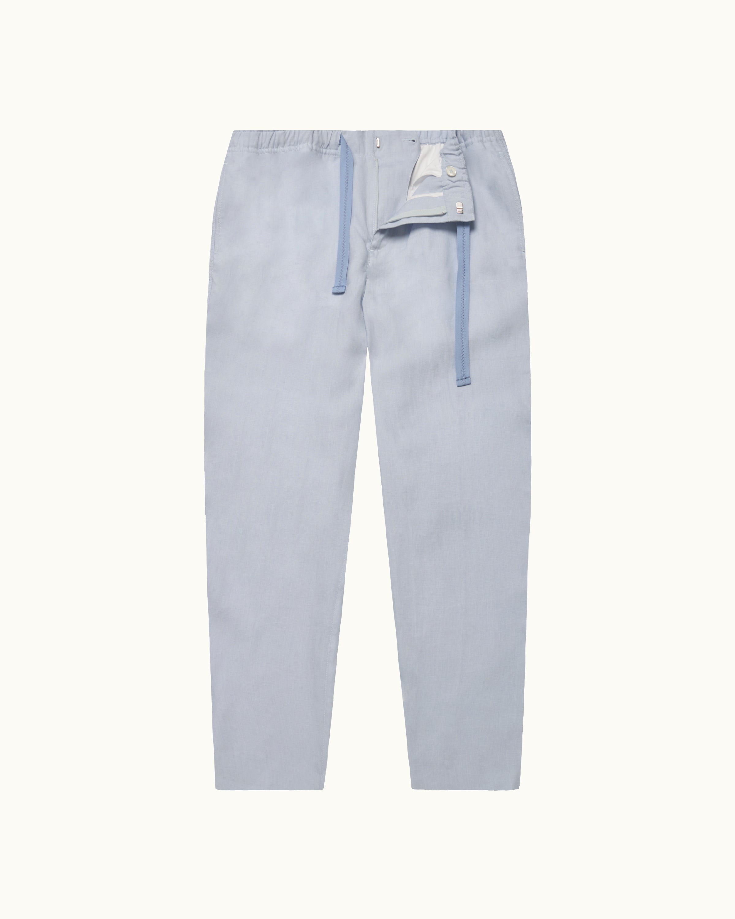 Orlebar Brown | Relaxed Fit Linen Trouser In Surfside Blue