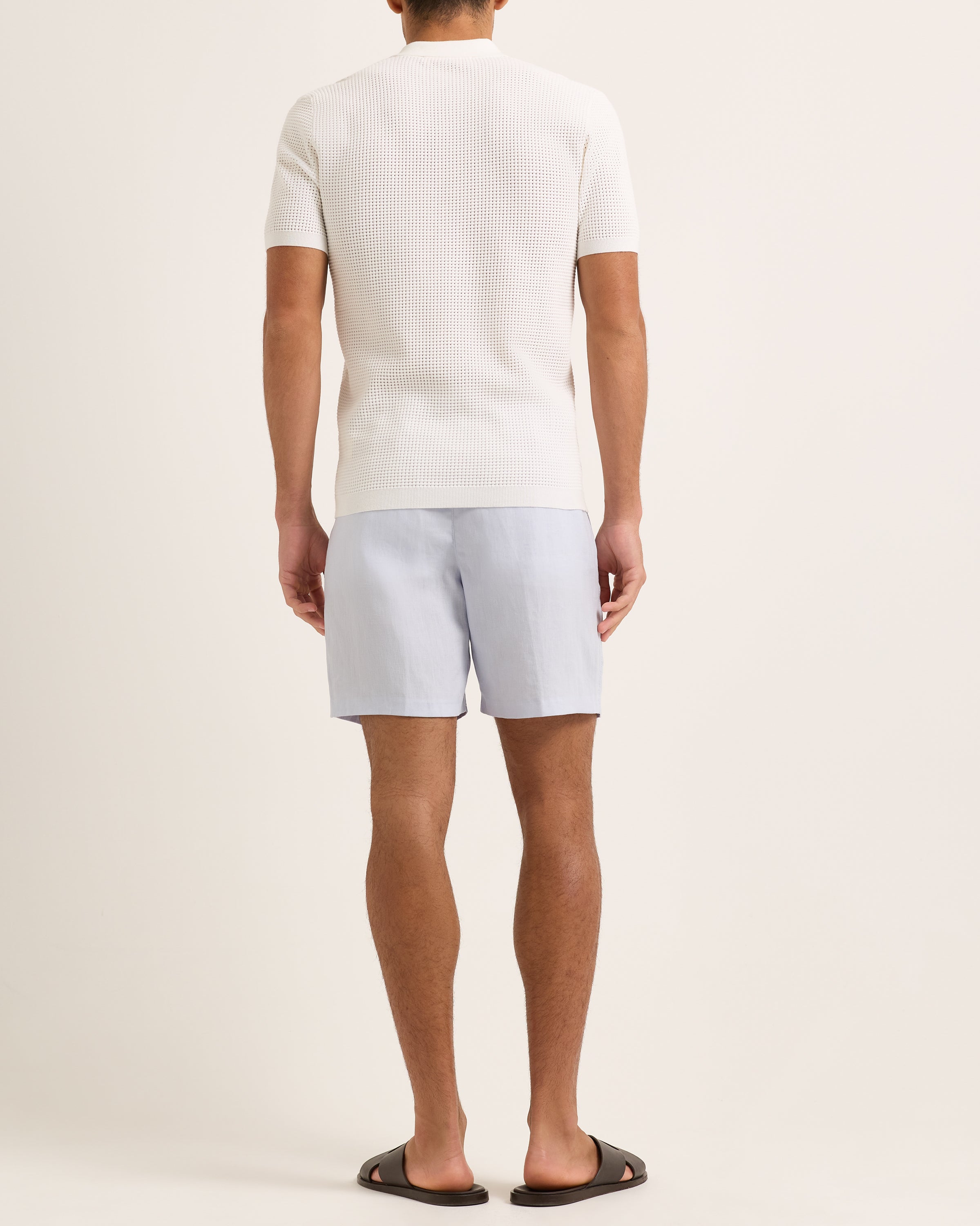 Orlebar Brown | White Classic Fit Open Mesh Stitch Polo Shirt