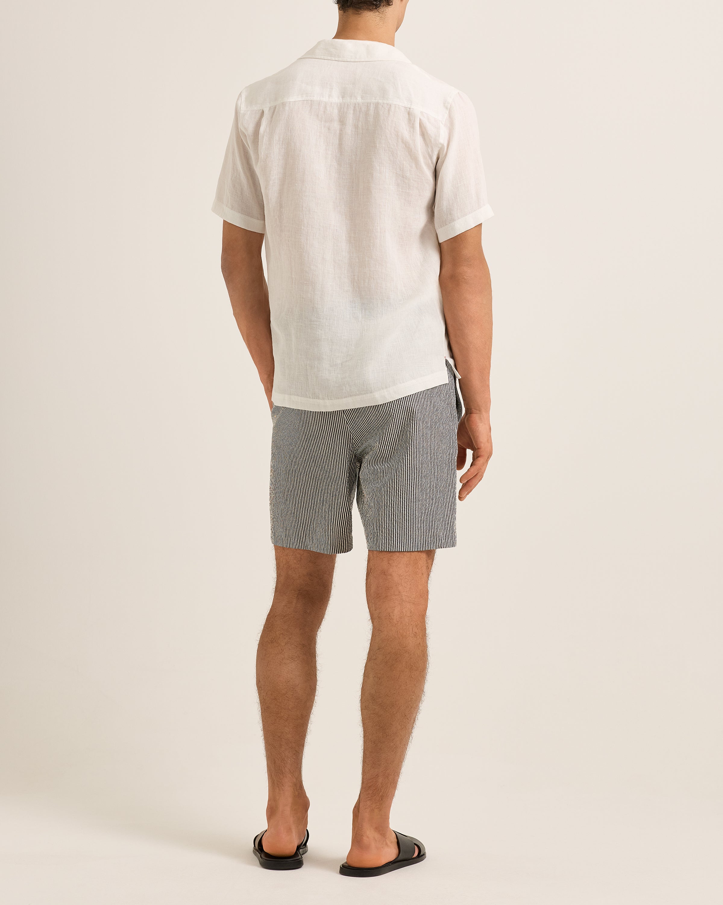 Mens Relaxed Fit Seersucker Linen Shorts | Orlebar Brown – ORLEBAR