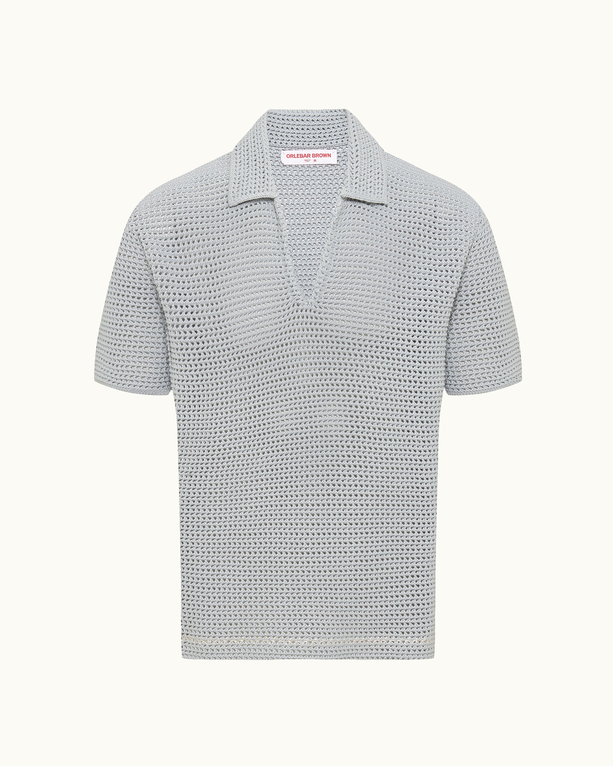 Blue & White Polo Shirt | Designer Summer Knit – ORLEBAR BROWN