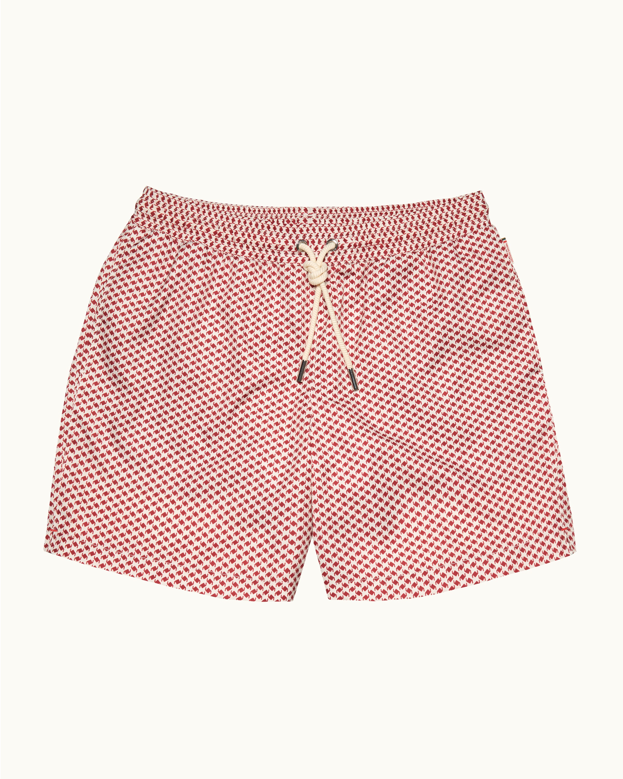 Mens Relaxed Mid Length Red Swim Shorts | Orlebar Brown – ORLEBAR