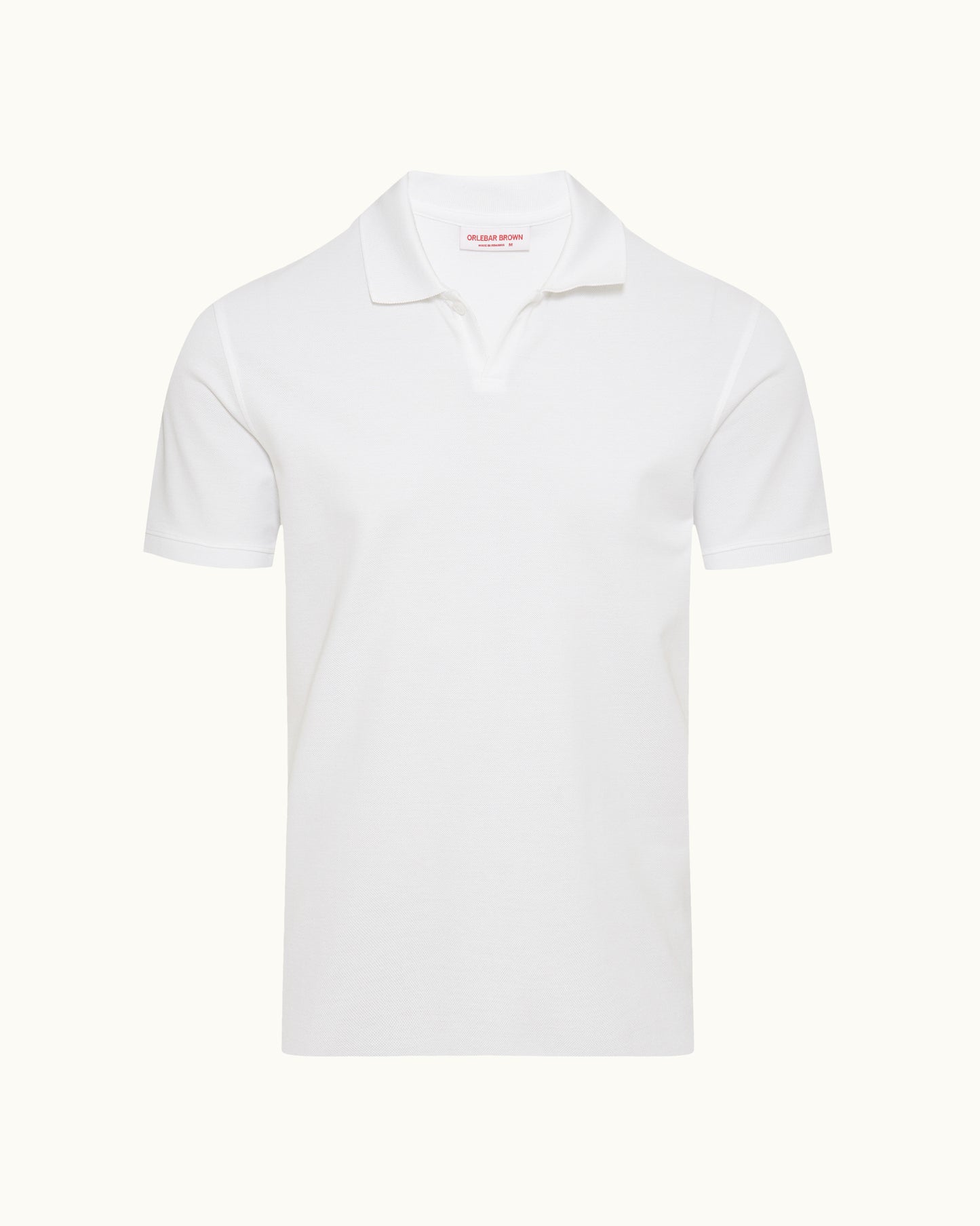 White polo shirt on a white background