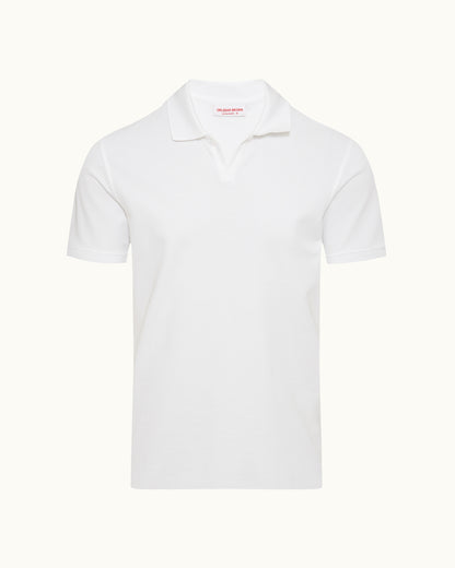 White polo shirt on a white background