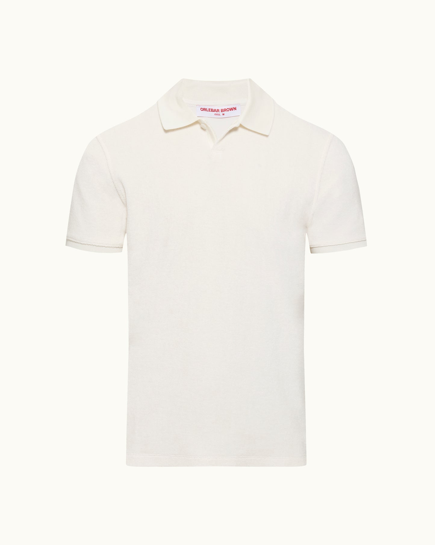 White polo shirt on a white background