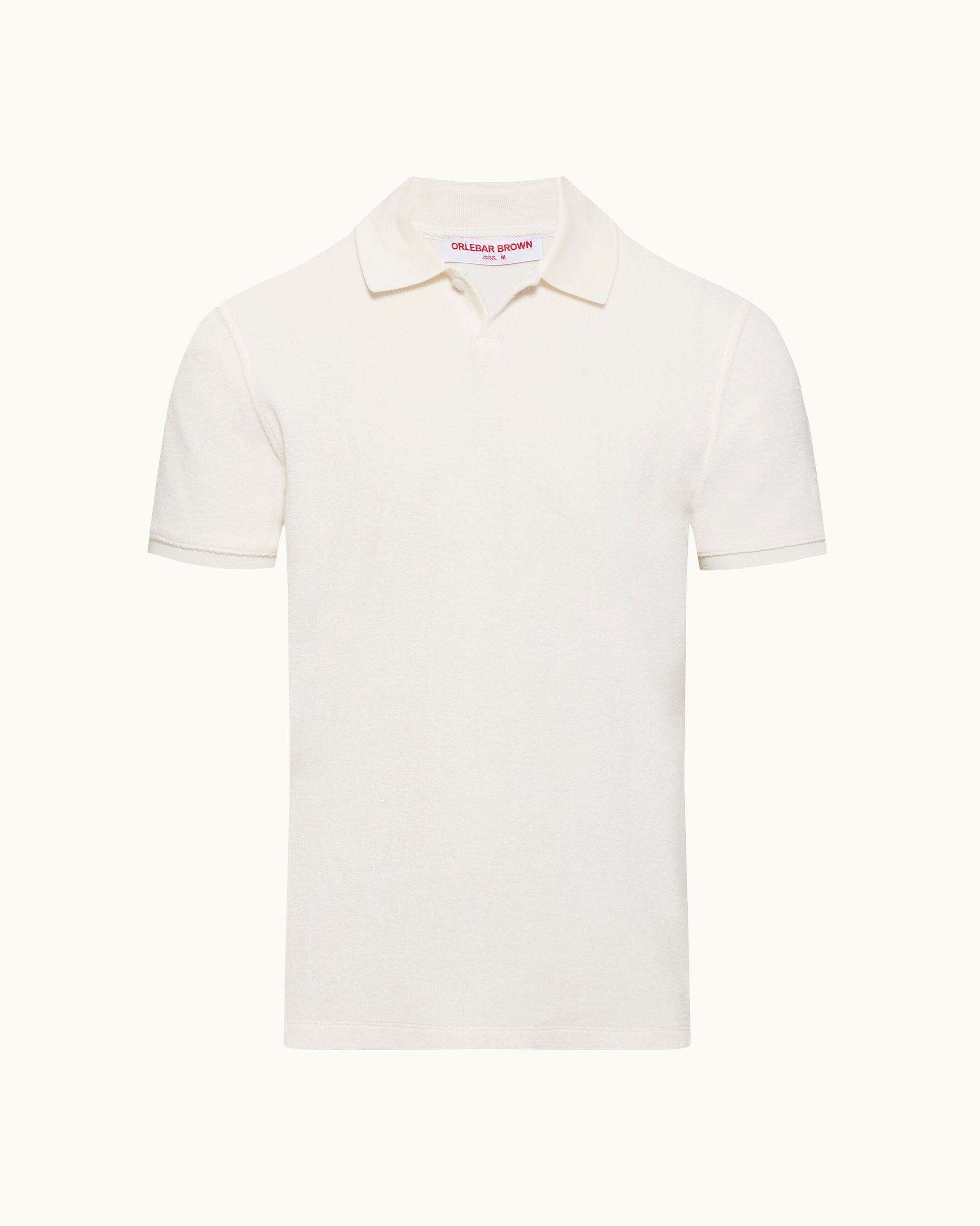 White polo shirt on a white background