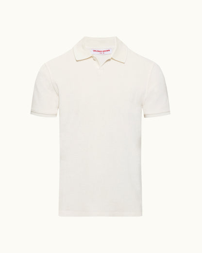 White polo shirt on a white background