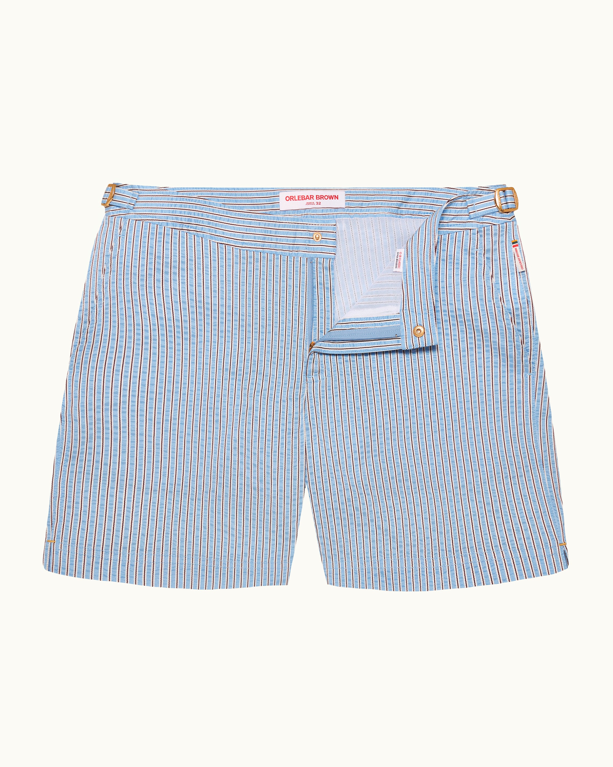 Mens Blue Stripe Swim Shorts | Summer Statement Fit – ORLEBAR BROWN