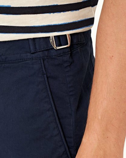 Bulldog Cotton Twill - Mens Navy Mid-Length Shorts Detail View