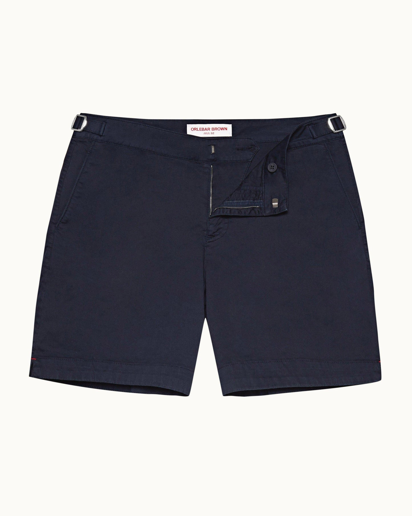 Bulldog Cotton Twill - Mens Navy Mid-Length Shorts Front View