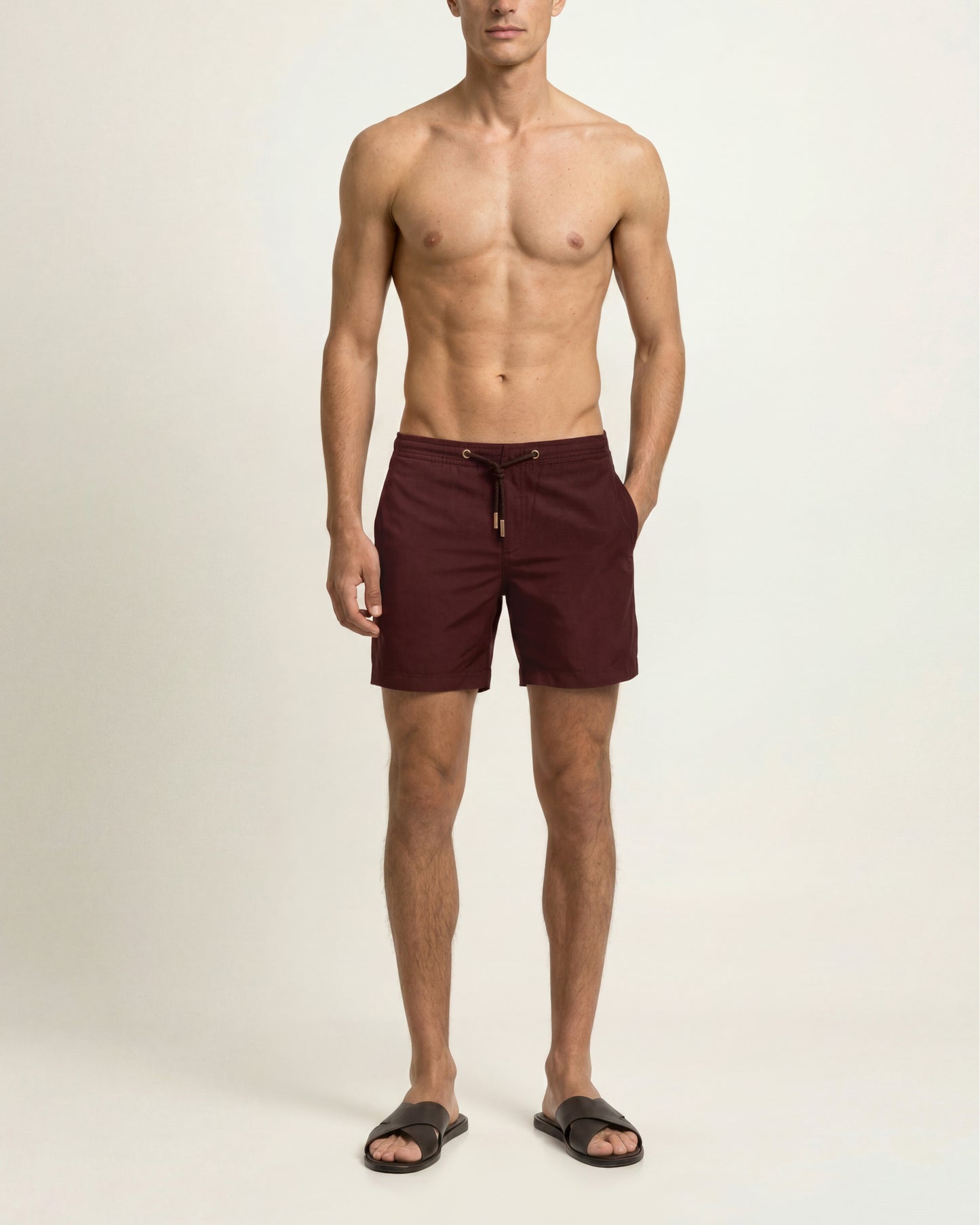 Bulldog Drawcord swimshorts in Pecan