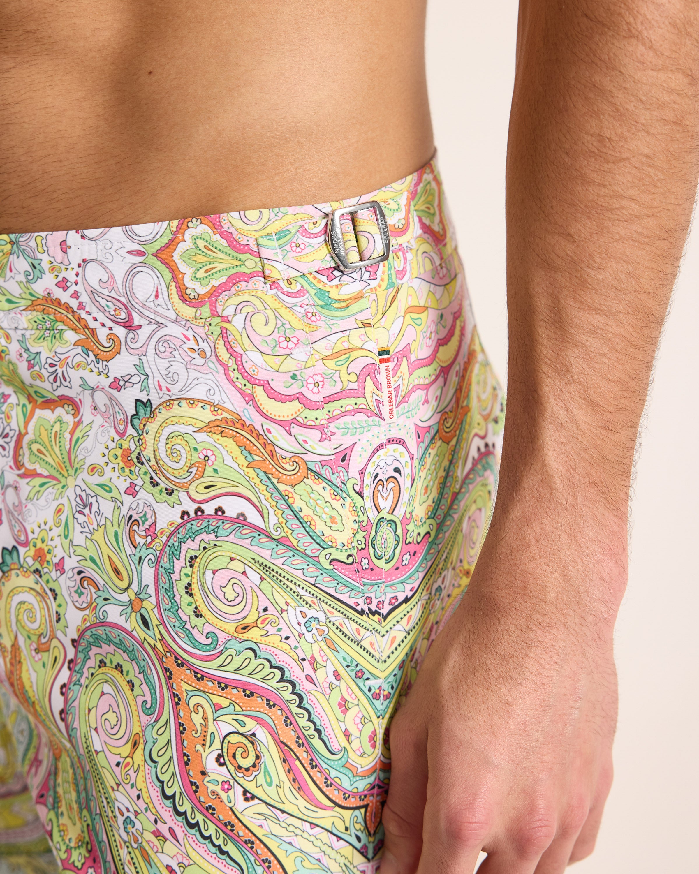 Mens Multi Pink Luxury Swim Shorts | Orlebar Brown – ORLEBAR BROWN