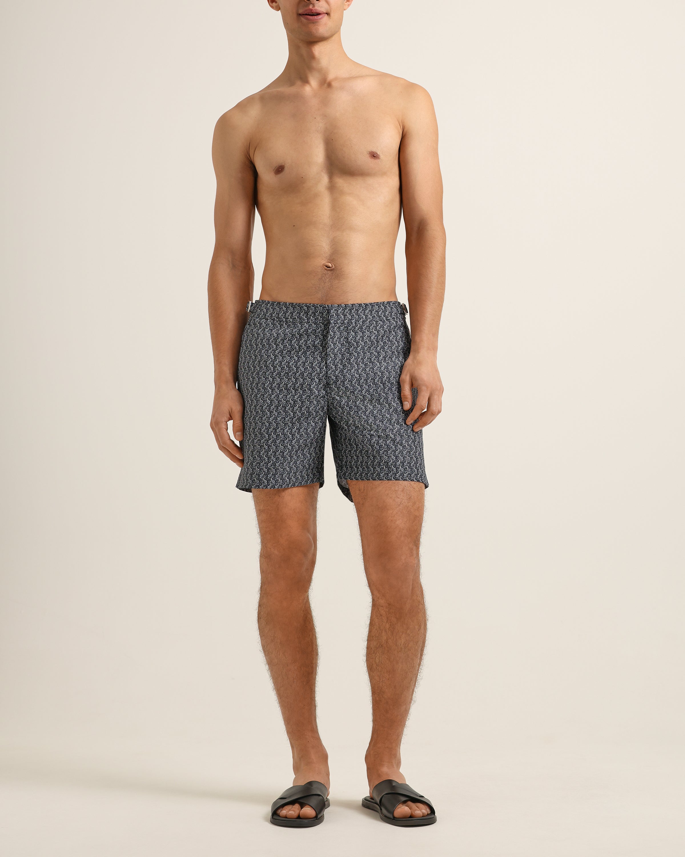 Designer-Badeshorts in Blue mit Print für Herren | Orlebar Brown