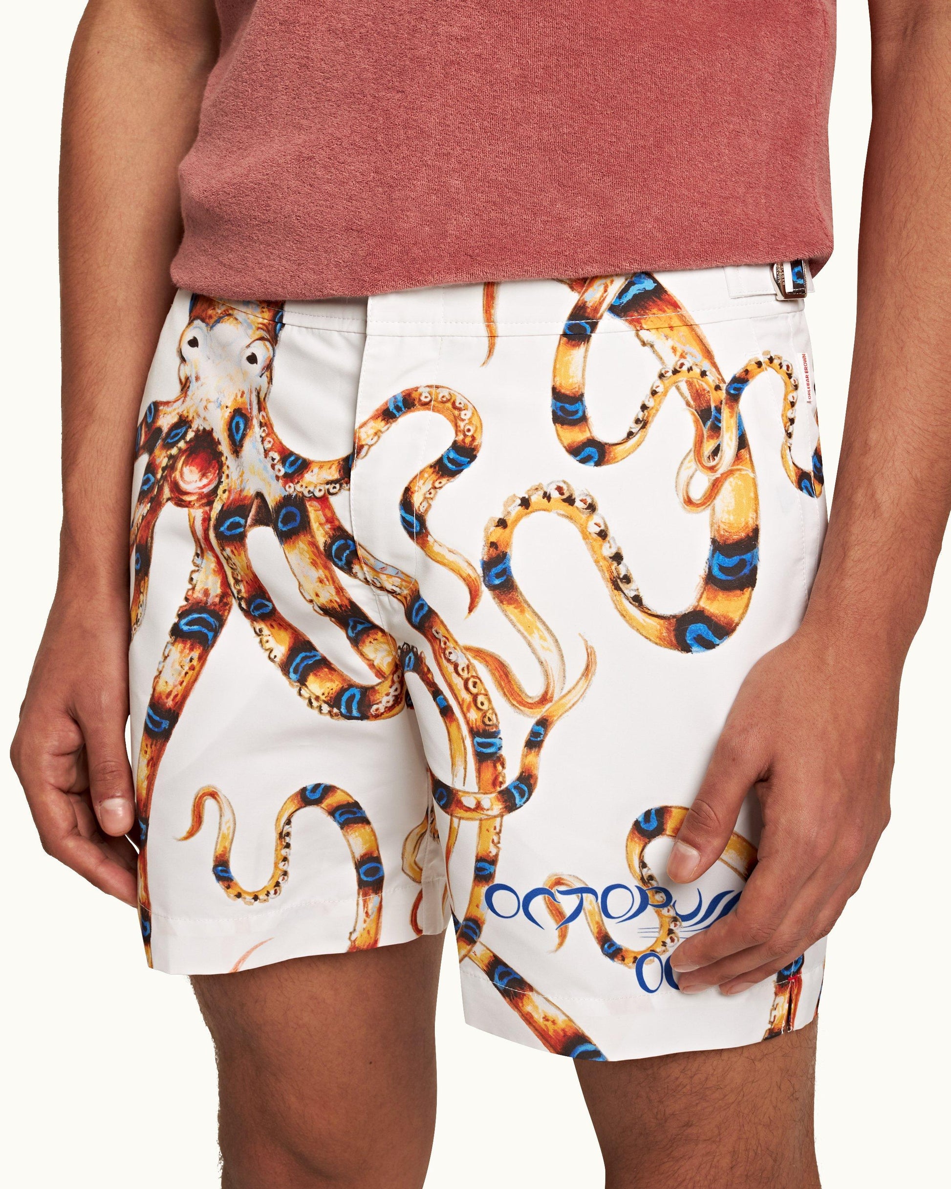 Bulldog - Mens 007 Octopussy Mid-Length Swim Shorts Detail View